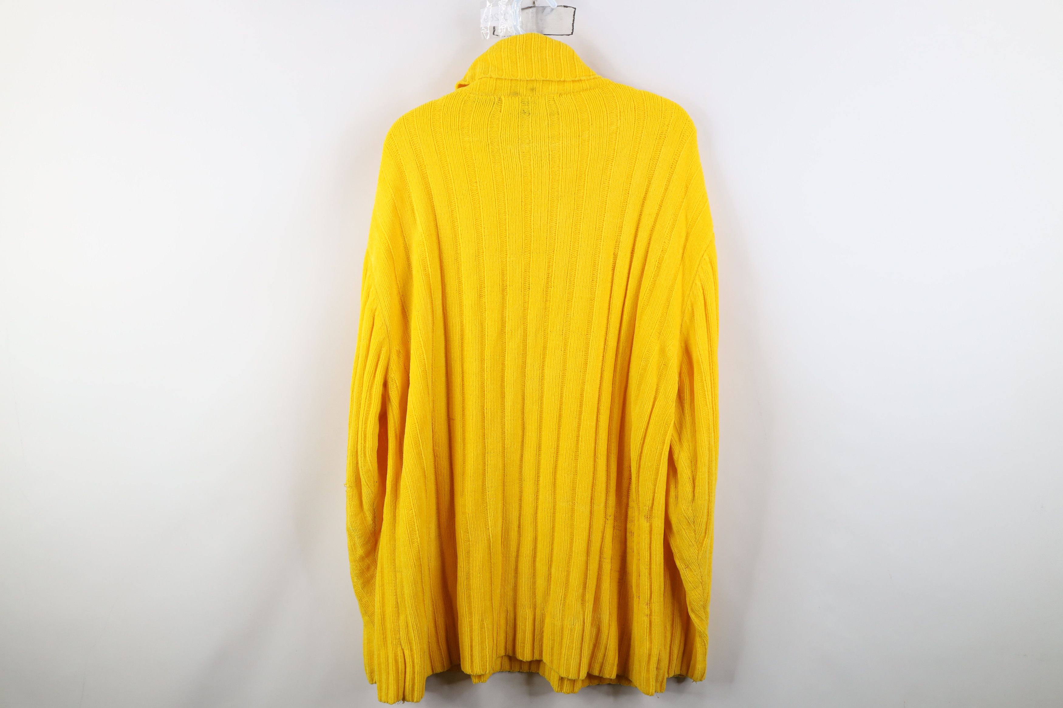 Vintage Vintage 90s Y2K Streetwear Ribbed Knit Turtleneck Sweater Size US M / EU 48-50 / 2 - 12 Thumbnail