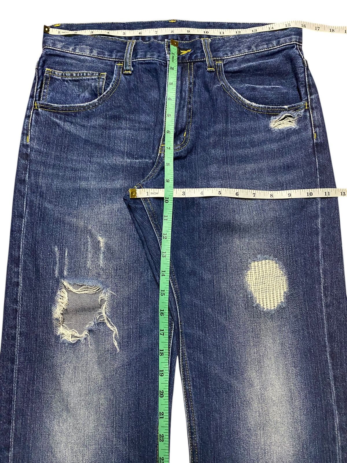 Prps Vintage Japanese Brand Blue Limitless Distressed Loose Jeans Size US 32 / EU 48 - 8 Thumbnail