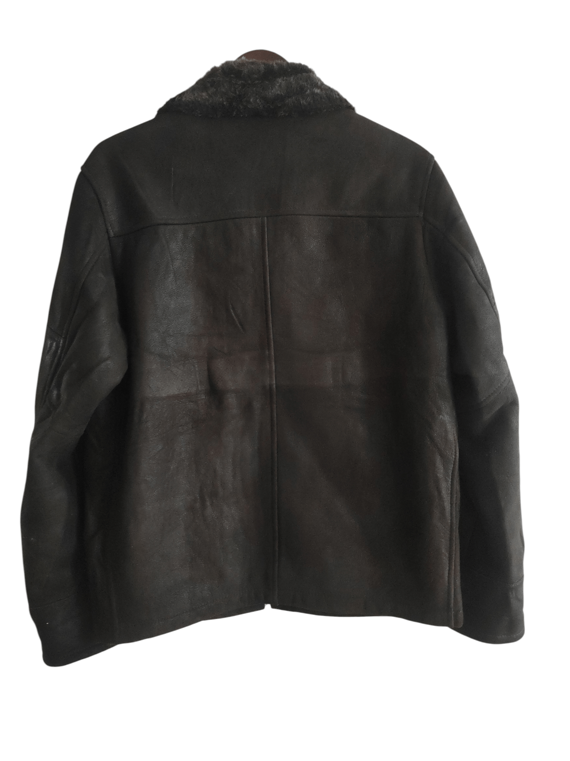 Massimo Dutti Massimo Dutti Suede Shearling Leather Men's Jacket Size M Size US M / EU 48-50 / 2 - 2 Thumbnail