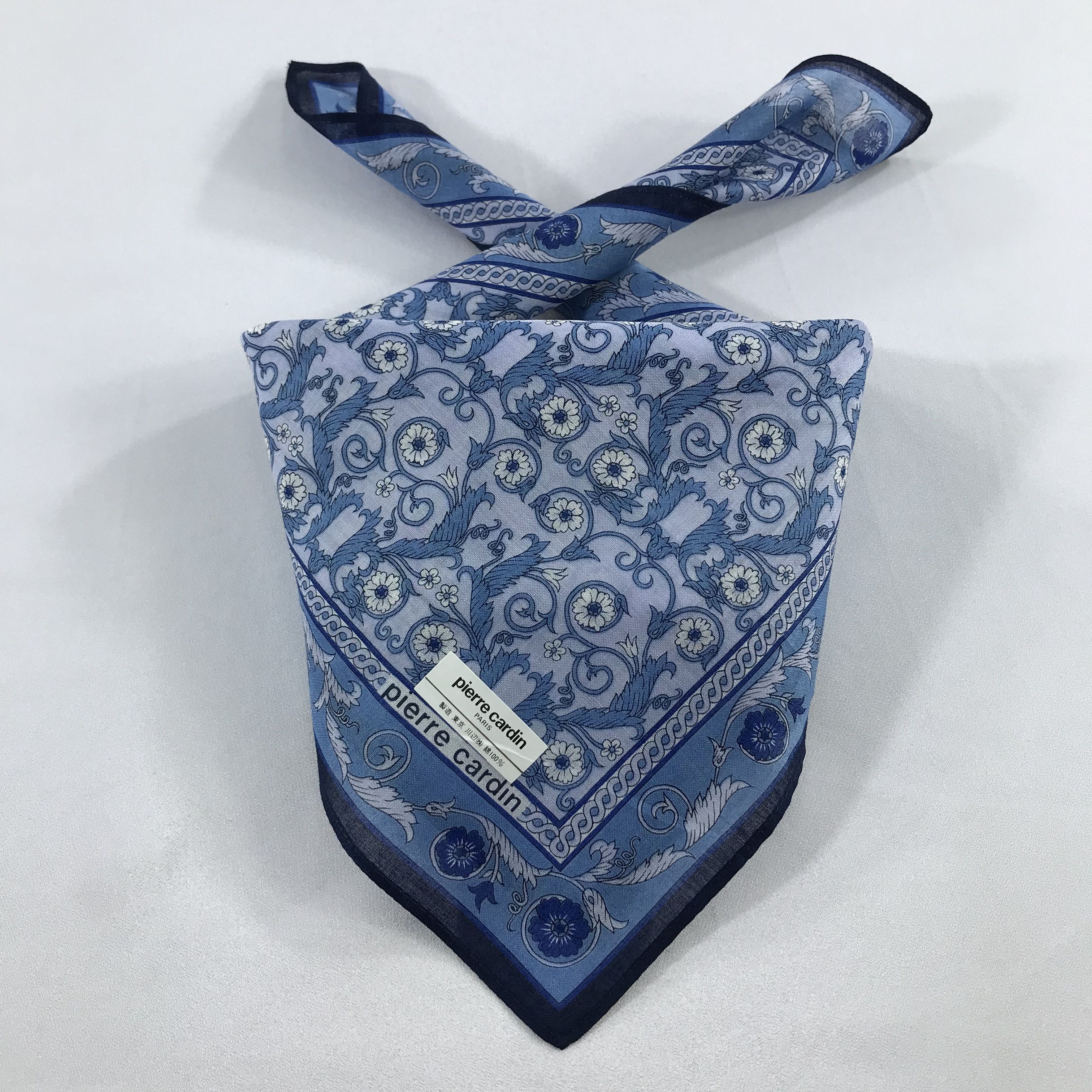Pierre Cardin × Vintage Pierre Cardin Bandana / Handkerchief / Neckerchief - S2459 Size ONE SIZE - 3 Thumbnail