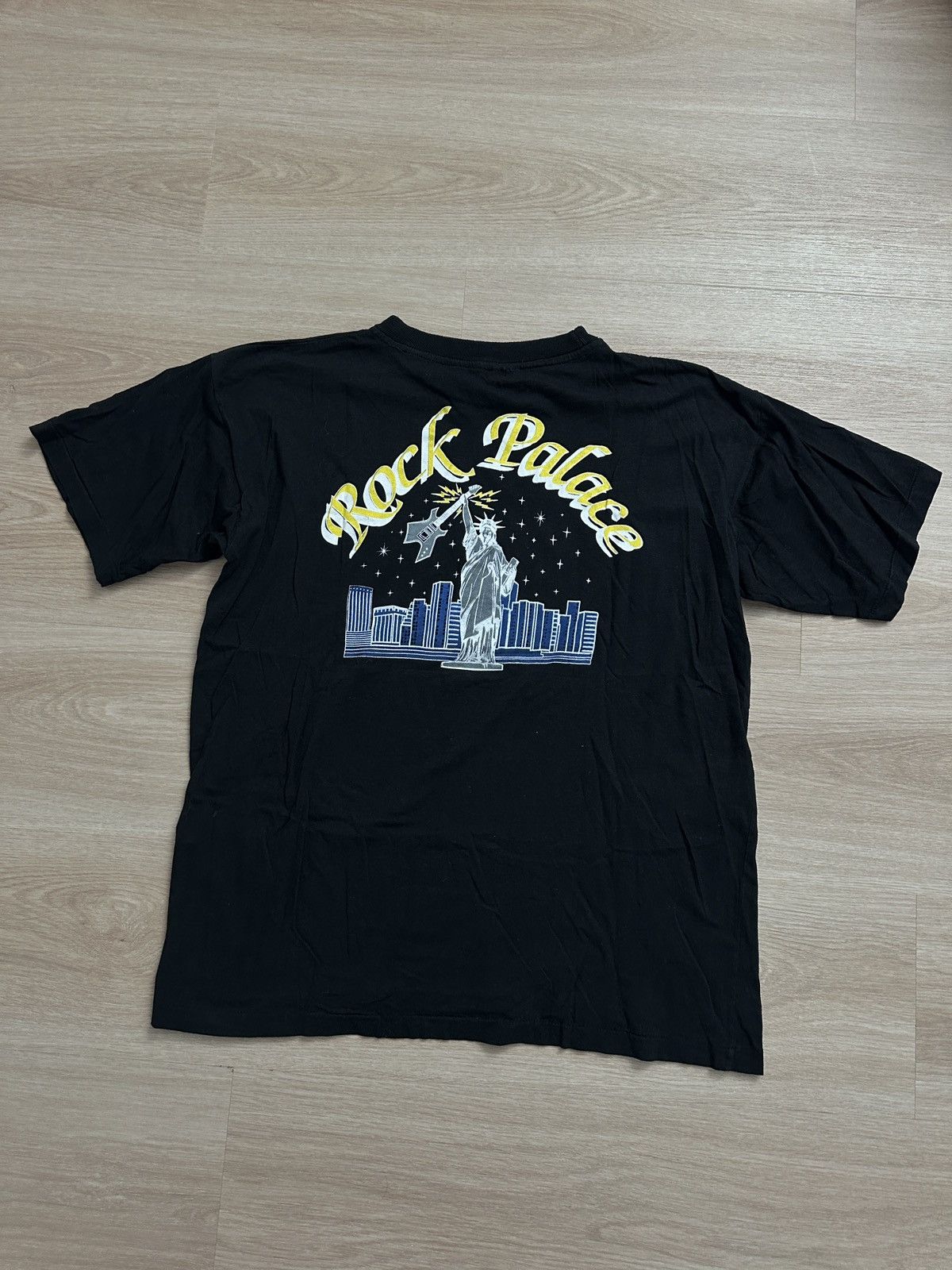 Vintage Vintage T-Shirt Black Rock Palace Print Single Stitched Size US XL / EU 56 / 4 - 5 Thumbnail