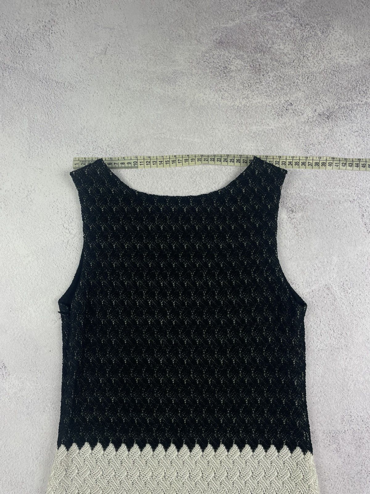 Missoni Missoni Women's Sleeveless Knit Mini Dress Chevron Pattern Size XS / US 0-2 / IT 36-38 - 20 Thumbnail