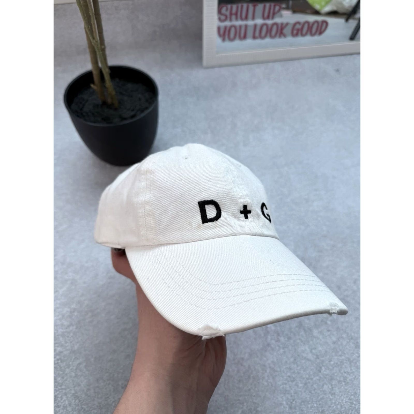 Dolce & Gabbana VINTAGE Dolce&Gabbana Baseball Cap Unisex Adults One Size White Hat Y2K 90s Luxury Summer Cap Size ONE SIZE - 4 Thumbnail