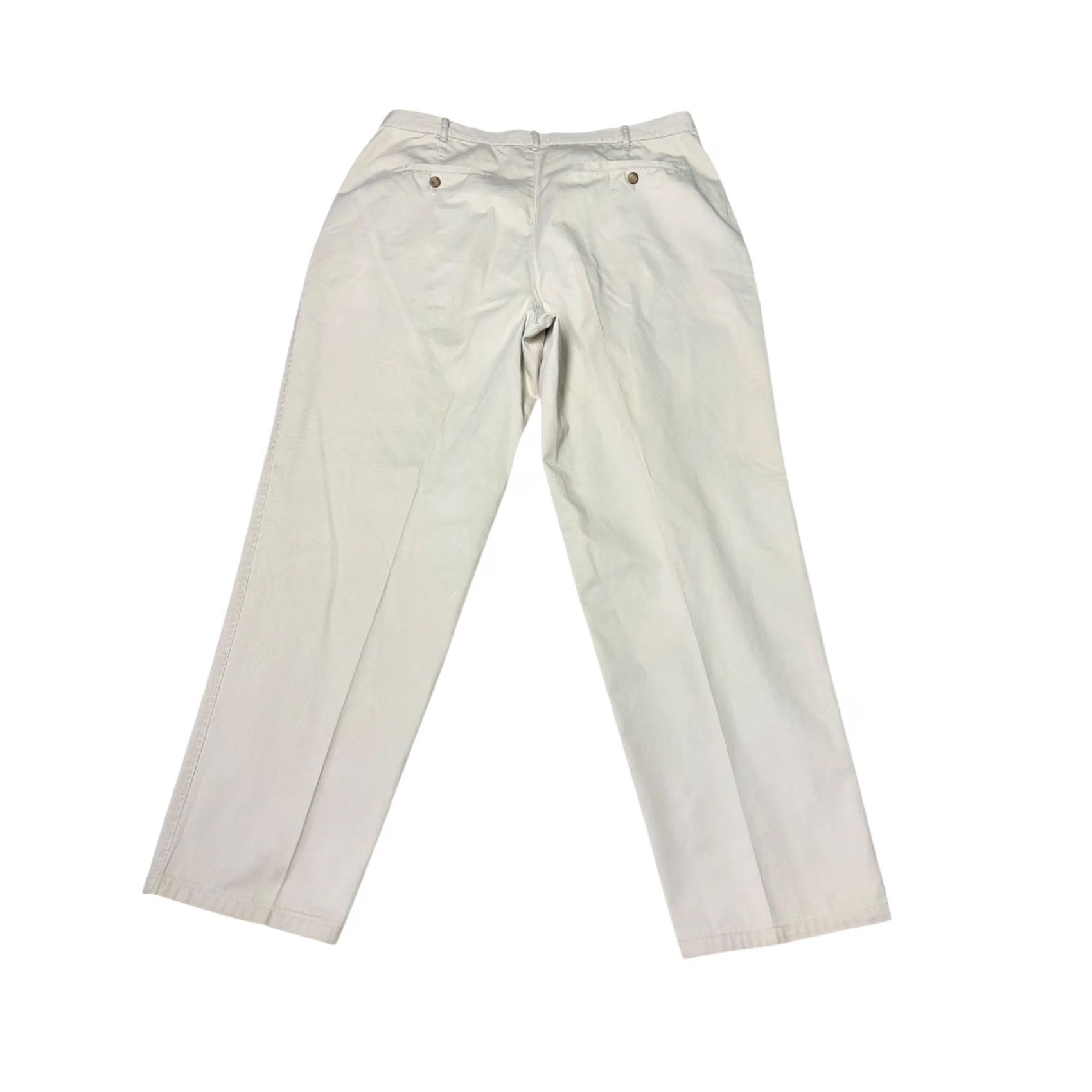 Brooks Brothers VINTAGE Brooks Brothers Mens Khaki Pleated Casual Pants 38x32 Cotton Size US 38 / EU 54 - 7 Thumbnail