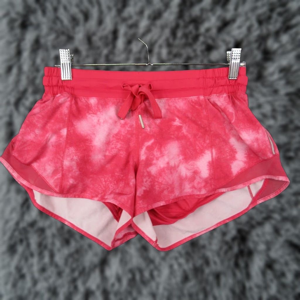 Lululemon Lululemon Hotty Hot High-Rise Lined Short Pink Tye Dye 6 Running Athletic Size 28" / US 6 / IT 42 - 1 Thumbnail