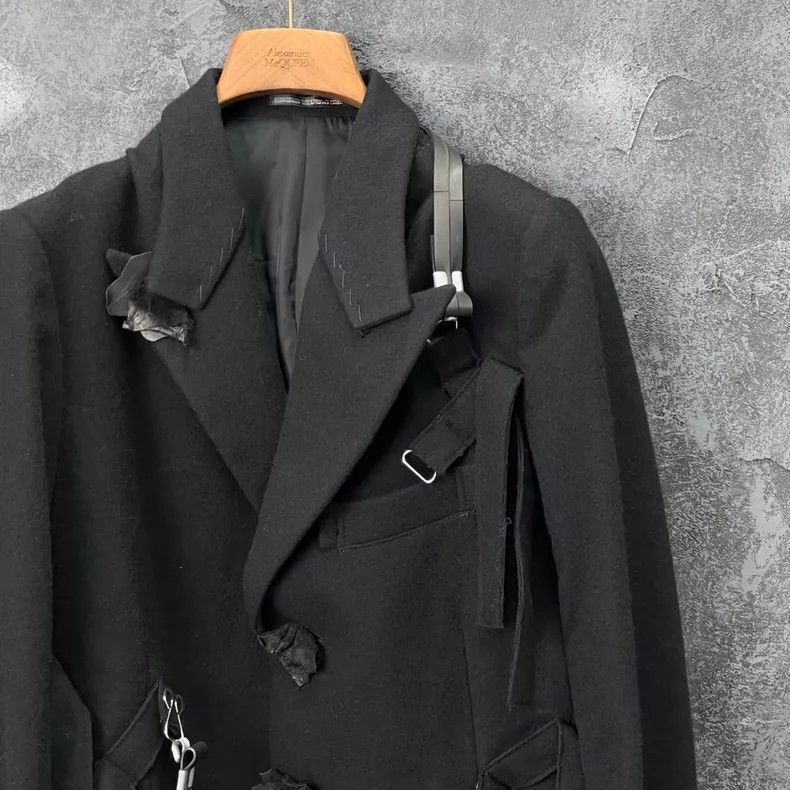 Yohji Yamamoto Yohji Yamamoto/Yohji Yamamoto Black cropped coat-2505 Size US M / EU 48-50 / 2 - 3 Thumbnail