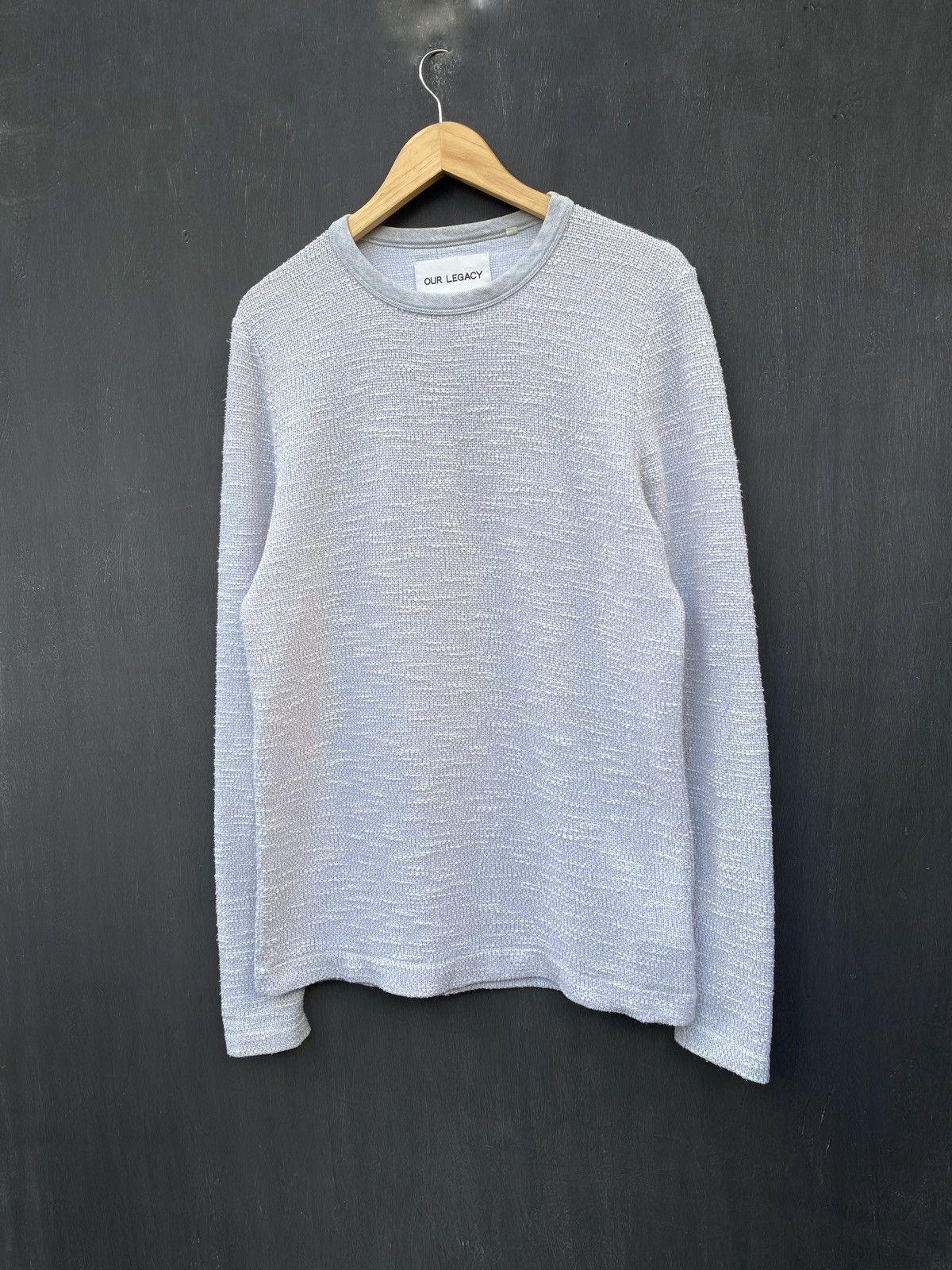 Our Legacy SS16 G/W Pique Boucle sweatshirt size 48