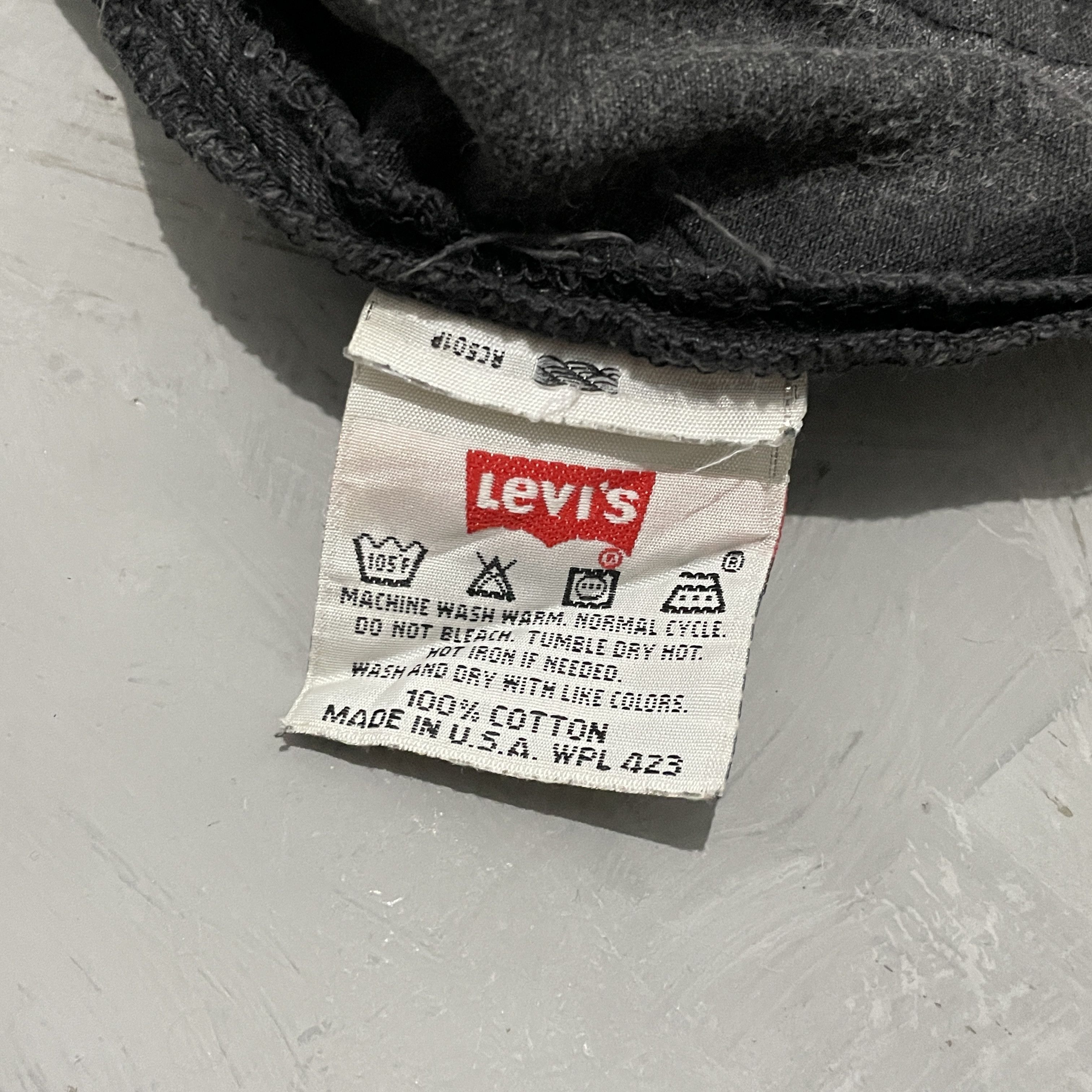 Rare Vintage 90s Faded Black Levi's 501