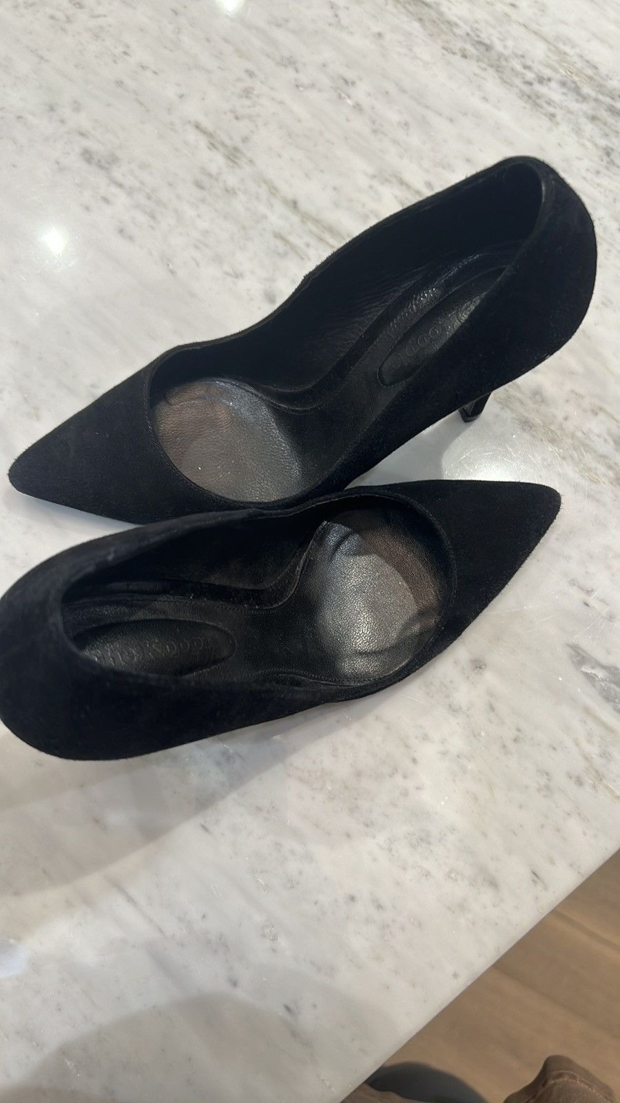 The Kooples Sued Black classic pumps Size US 6.5 / IT 36.5 - 3 Thumbnail