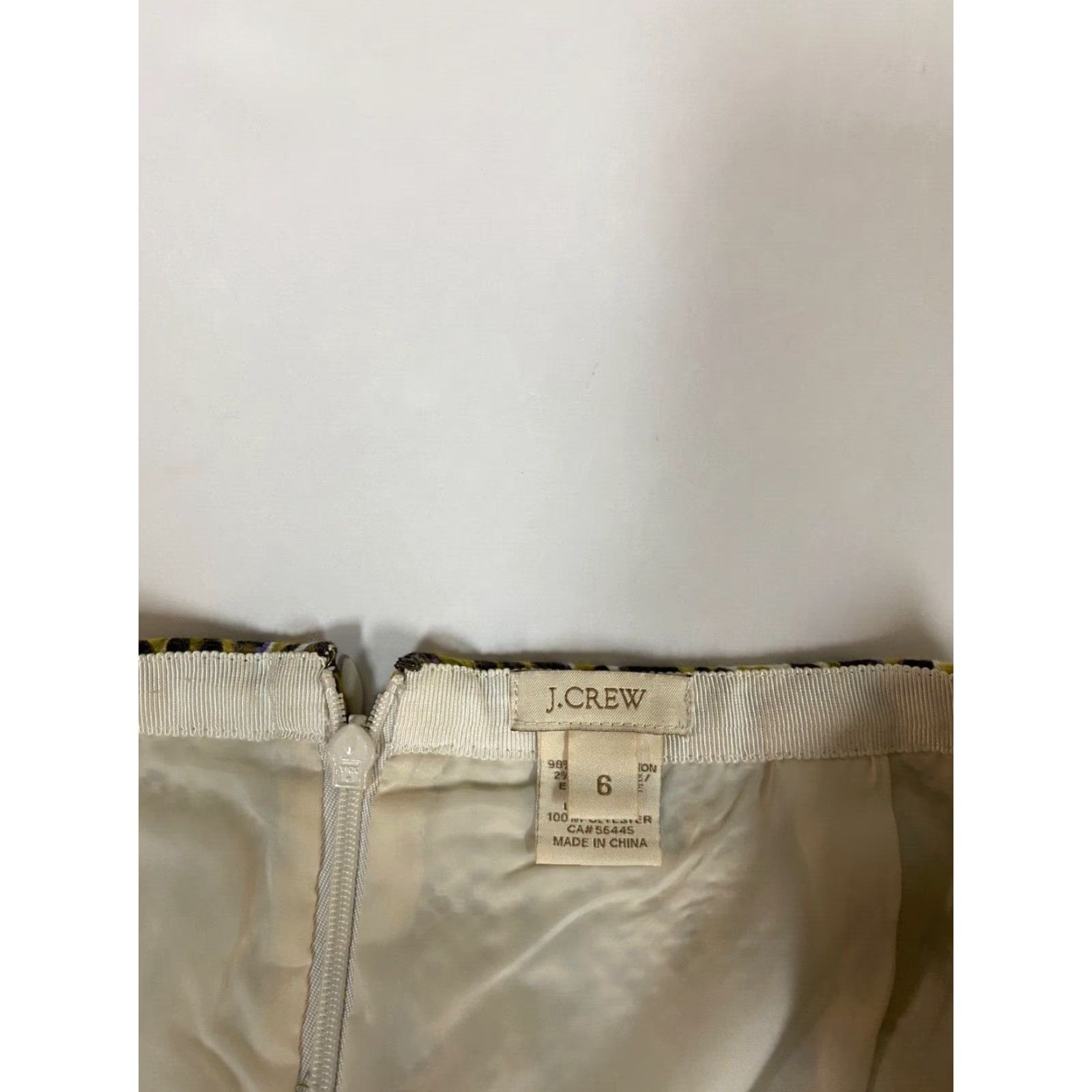 J.Crew J.CREW Skirt Women's 6 Green Straight Pencil Zip Knit Cotton Knee Length Casual Size 28" / US 6 / IT 42 - 4 Thumbnail