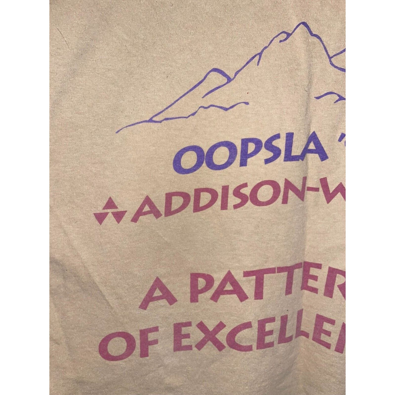 Hanes Vintage Oopsla Shirt '99 Addison Wesley Brown Tee VTG 90s XL Size US XL / EU 56 / 4 - 5 Thumbnail