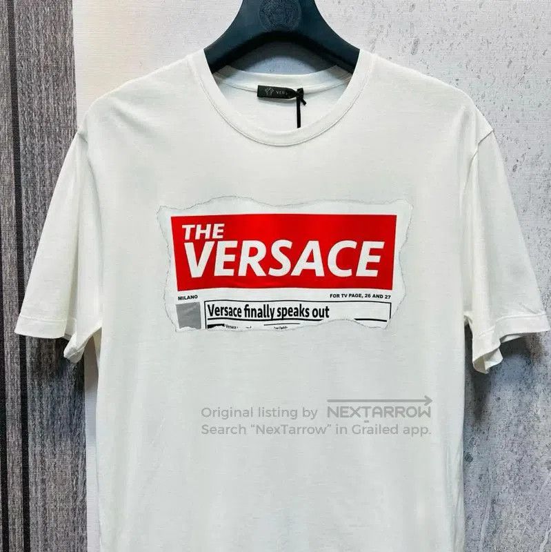 Versace Versace Men's Logo T-Shirt in White . Size US L / EU 52-54 / 3 - 4 Thumbnail