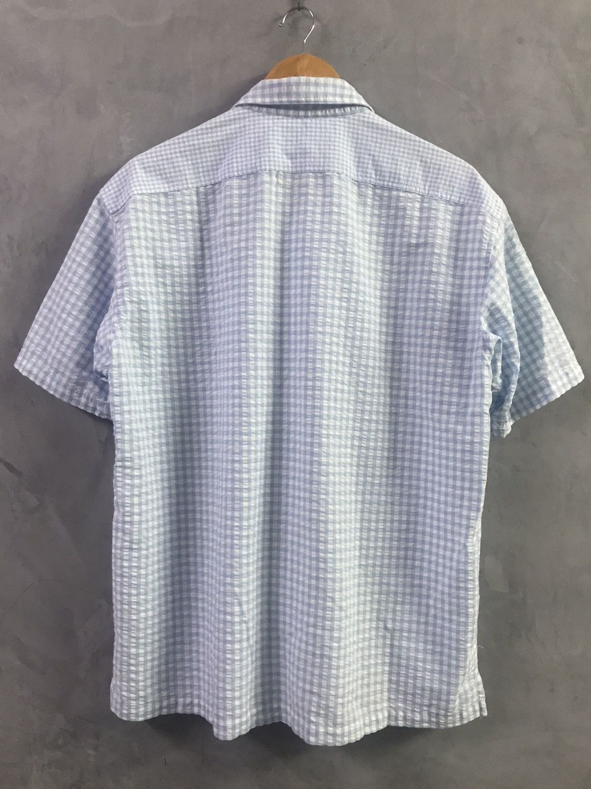 JW Anderson × Uniqlo J.W Anderson x Uniqlo Checkered Open Collar Button Up Shirt Size US L / EU 52-54 / 3 - 7 Thumbnail