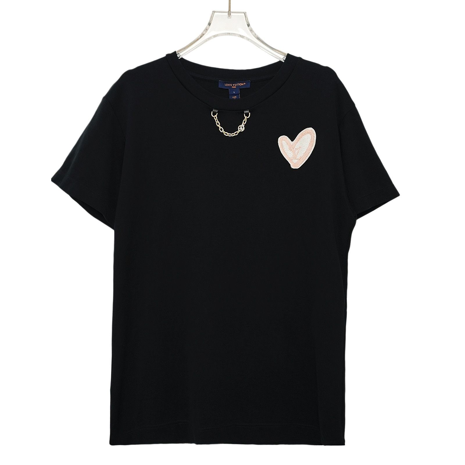 Louis Vuitton Louis Vuitton Heart Patch Chain T-Shirt Size L Size L / US 10 / IT 46 - 1 Thumbnail