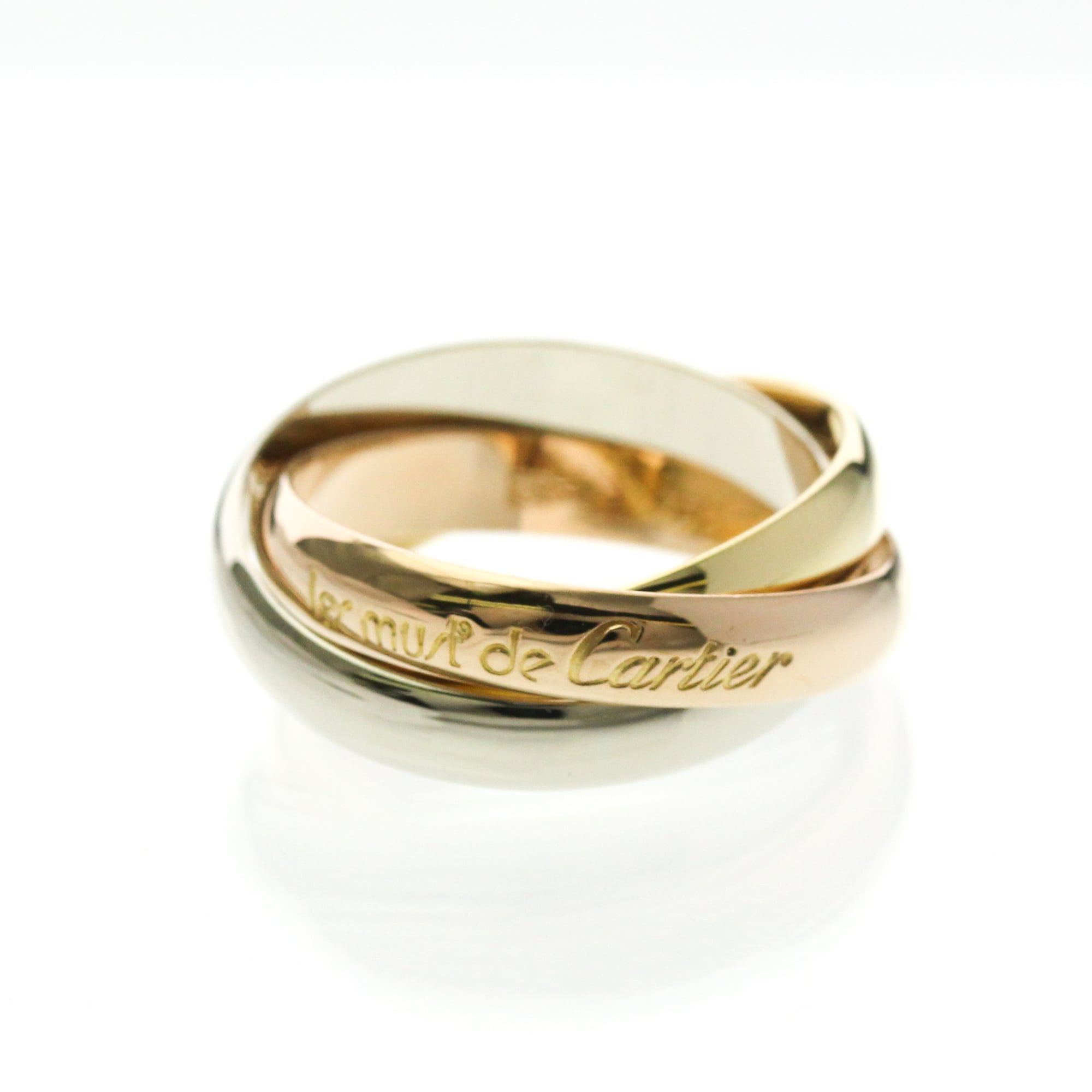 Cartier Cartier Trinity Yellow Gold (18K),Pink Gold (18K),White Gold (18K) Fashion No Stone Band Ring Gold Size ONE SIZE - 1 Thumbnail