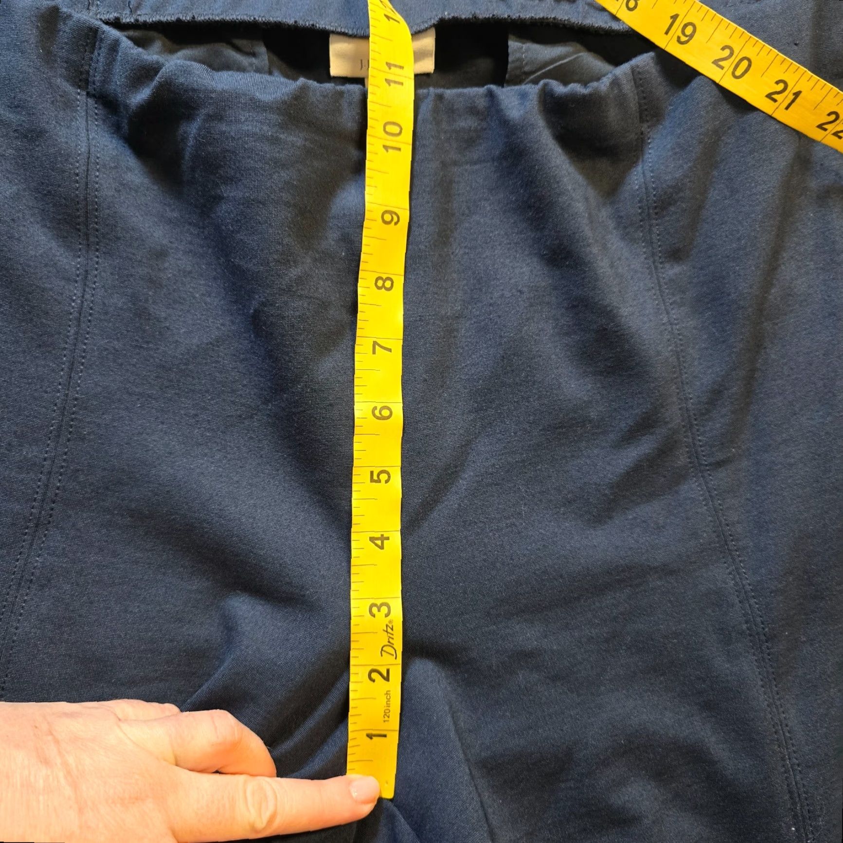J. Jill J. Jill Pants Womens Large Blue Ponte Stretch Pull On Wide-Leg Casual Pockets Size 36" / US 14 / IT 50 - 7 Thumbnail
