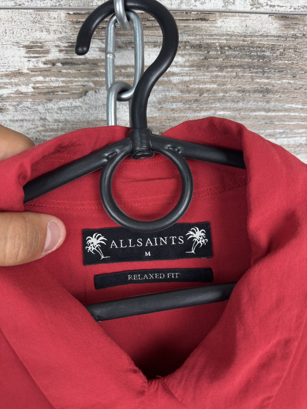 Allsaints Mens Vintage AllSaints oblivion ss Hawaiian shirts button up Size US M / EU 48-50 / 2 - 8 Thumbnail