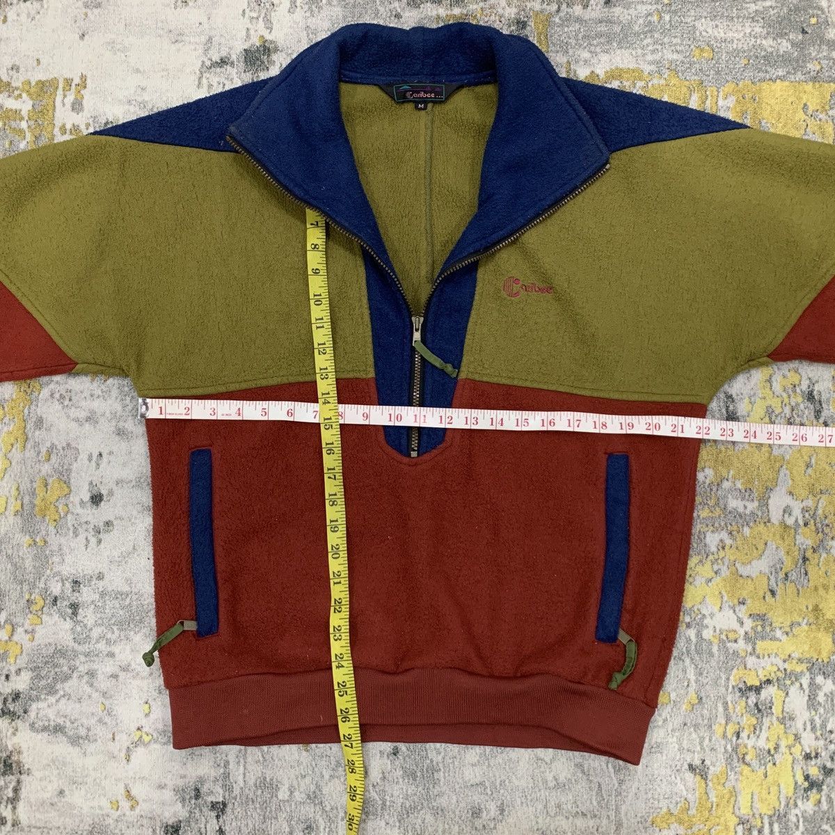 Patagonia VINTAGE 90s CARIBEE AUSTRALIA COLOUR BLOCK FLEECE JACKET Size US M / EU 48-50 / 2 - 5 Thumbnail