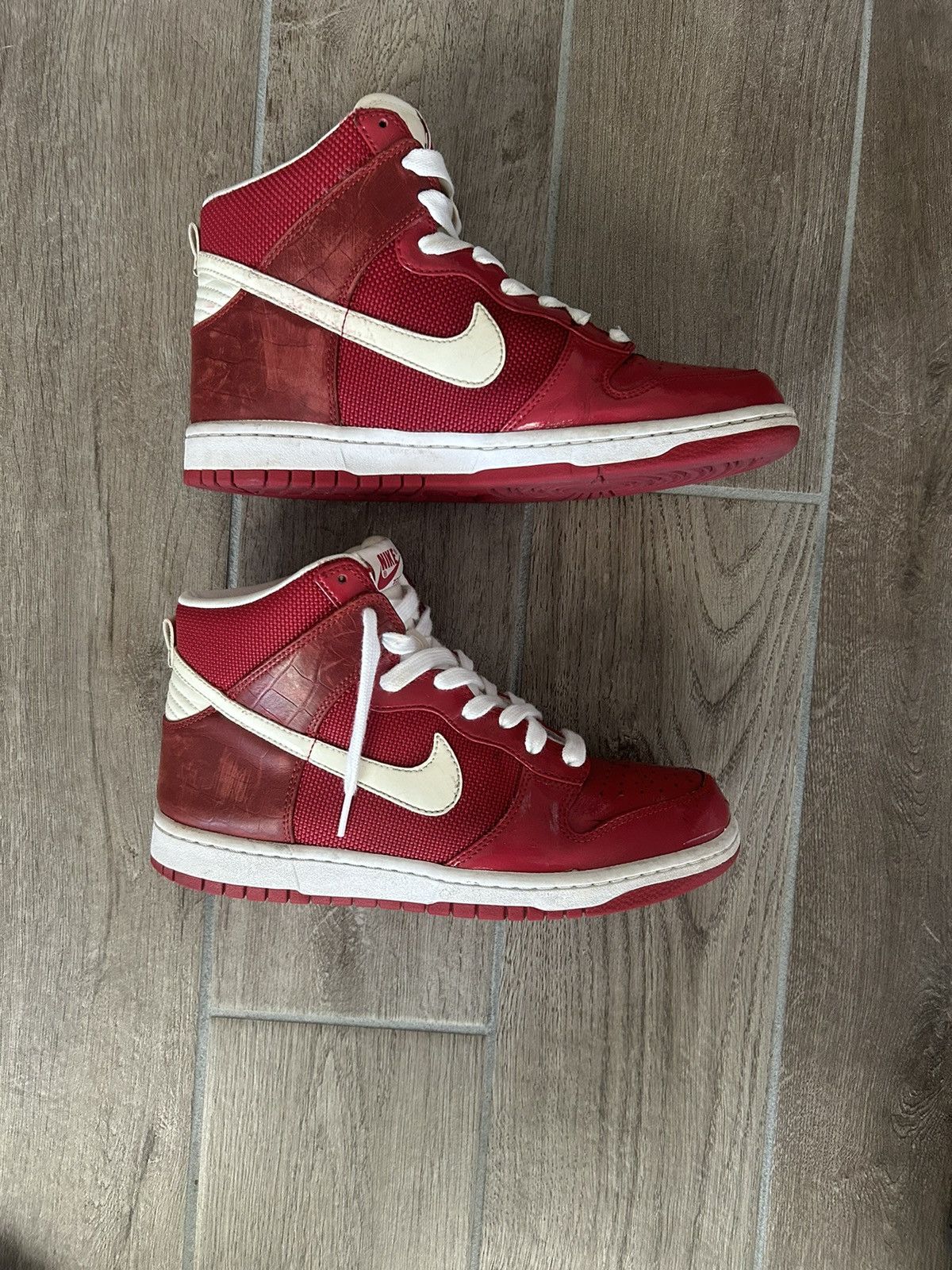 Nike Nike high top red dunks Size US 8 / EU 41 - 10 Thumbnail