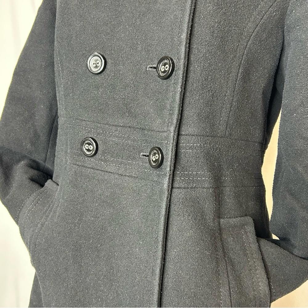 Calvin Klein Calvin Klein Black Wool Double Breasted Peacoat, 10 Size L / US 10 / IT 46 - 5 Thumbnail