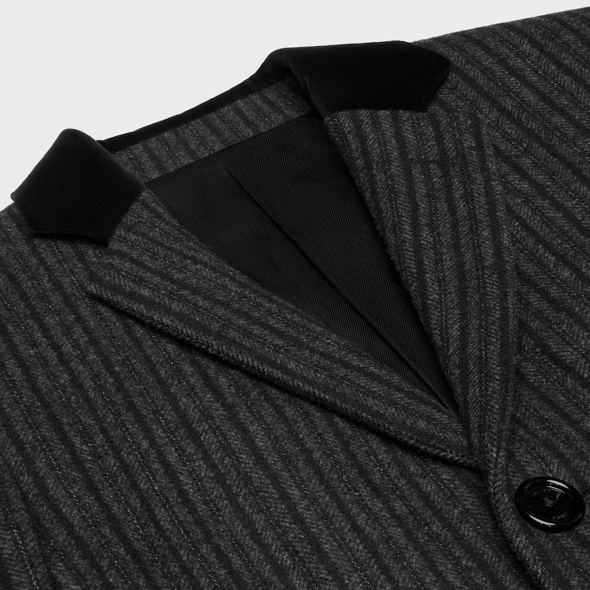 Celine FW24 CHESTERFIELD COAT IN STRIPED WOOL Size US M / EU 48-50 / 2 - 11 Thumbnail