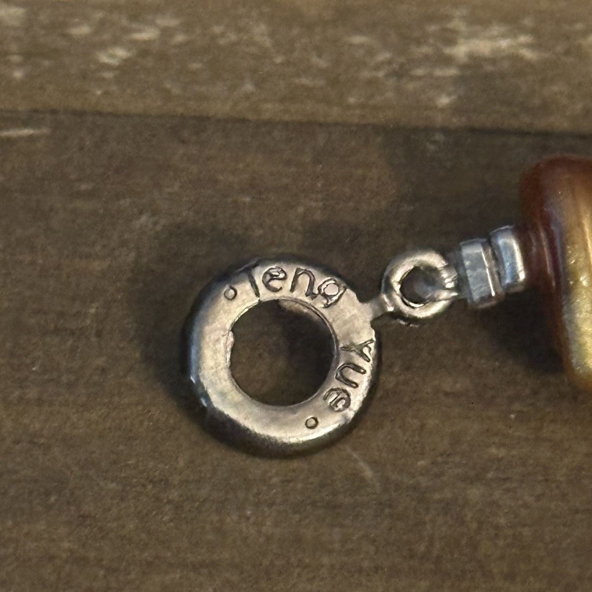 Other × Vintage Vintage Teng Yue woven white glass bead & Tiger eye necklace Size ONE SIZE - 5 Thumbnail