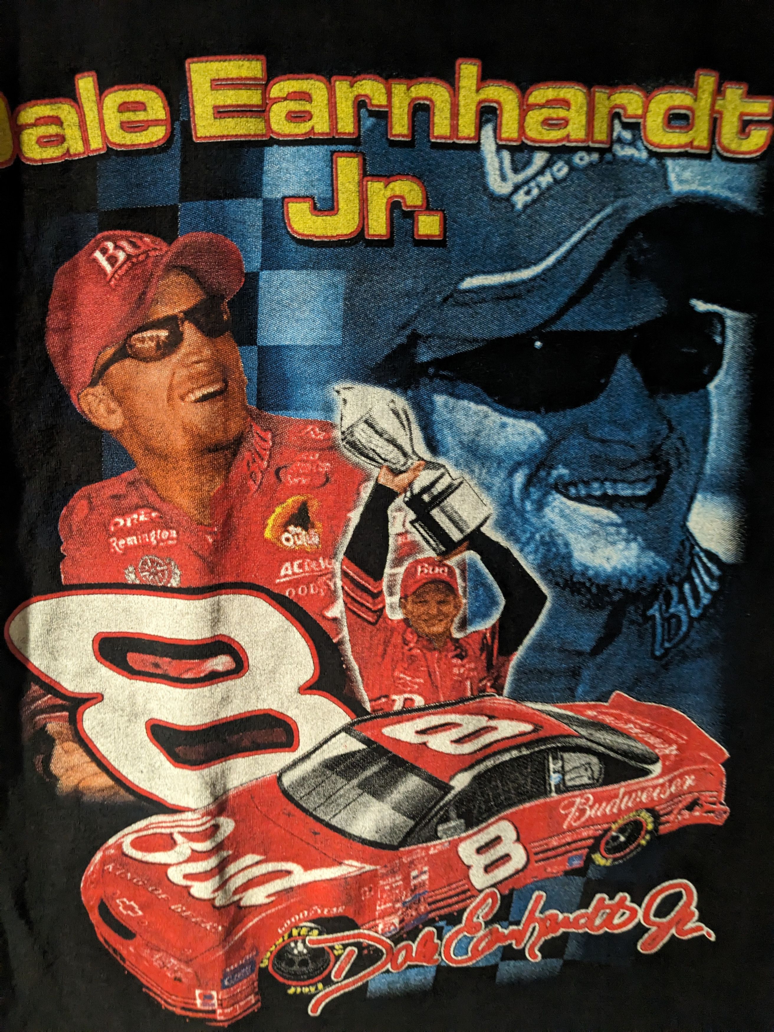Chase Authentics × NASCAR × Vintage Vintage 90s Dale Earnhardt Jr Nascar Championship T-Shirt Size US L / EU 52-54 / 3 - 2 Thumbnail