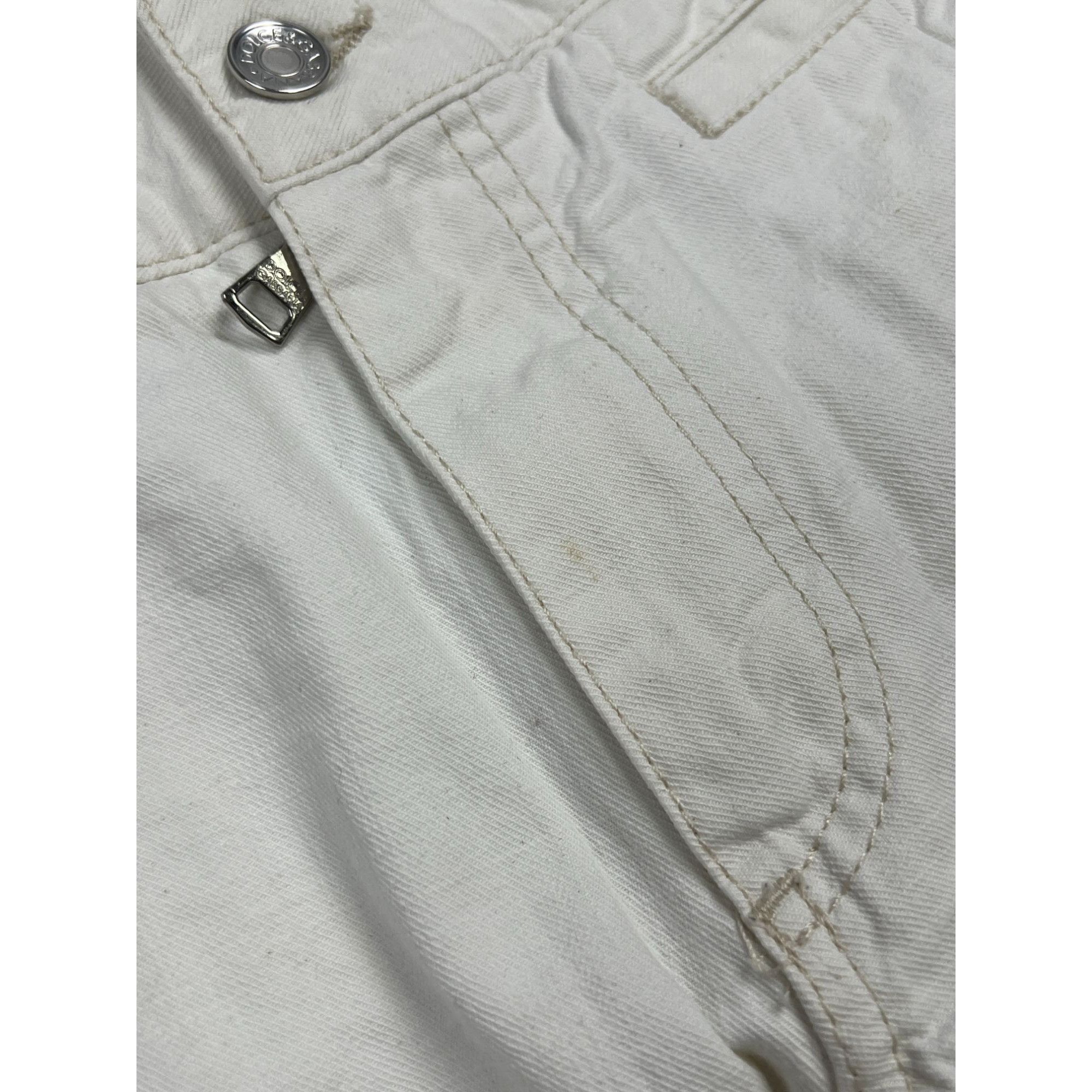 Dolce & Gabbana Dolce & Gabbana Big Logo White Denim Jeans Pants (Y0974) Size US 36 / EU 52 - 4 Thumbnail