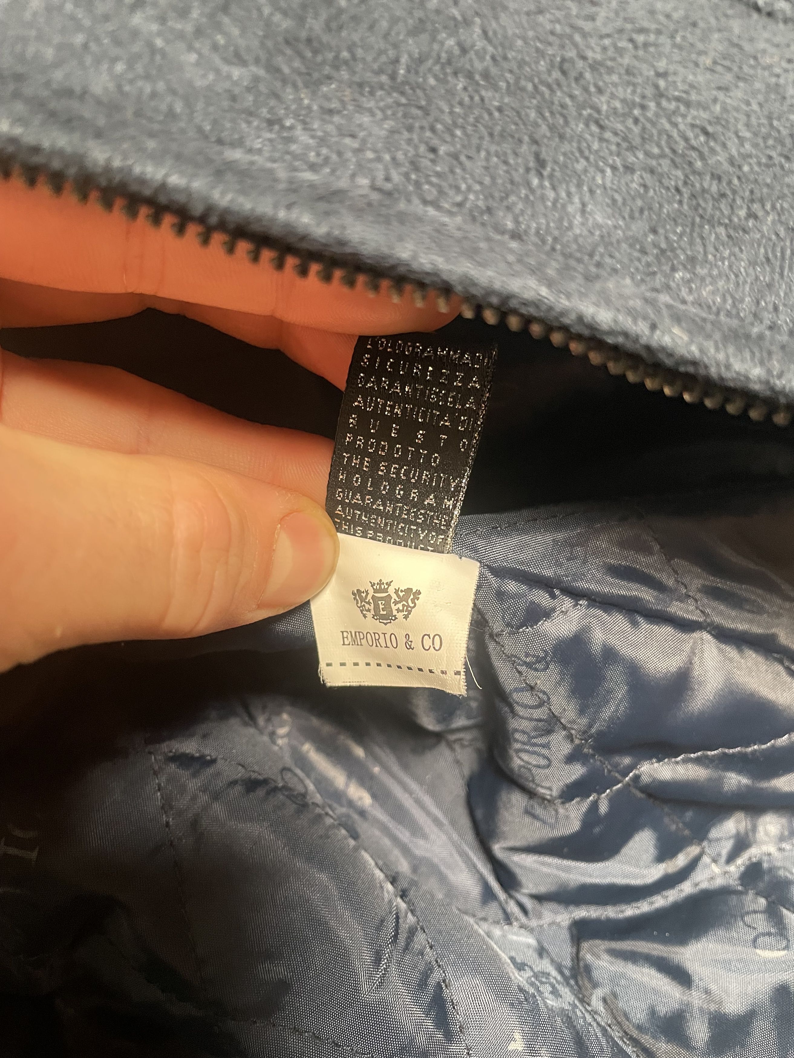 Other Emporio & Co. Italian Navy Microsuede Jacket - XL Size US XL / EU 56 / 4 - 10 Thumbnail