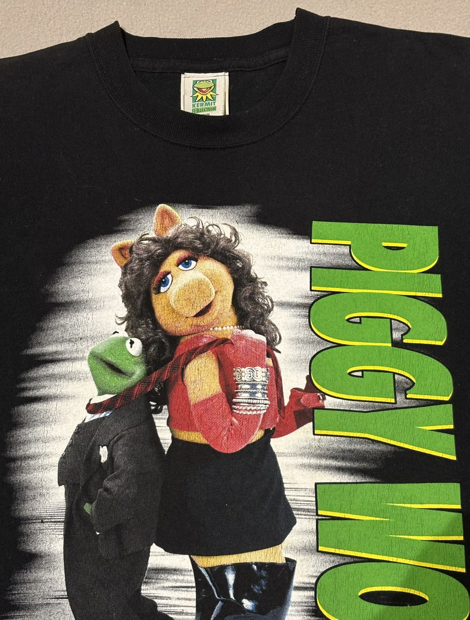 Fruit Of The Loom Piggy Woman Kermit Collection 1994 Screen Stars vintage Size US XL / EU 56 / 4 - 8 Thumbnail