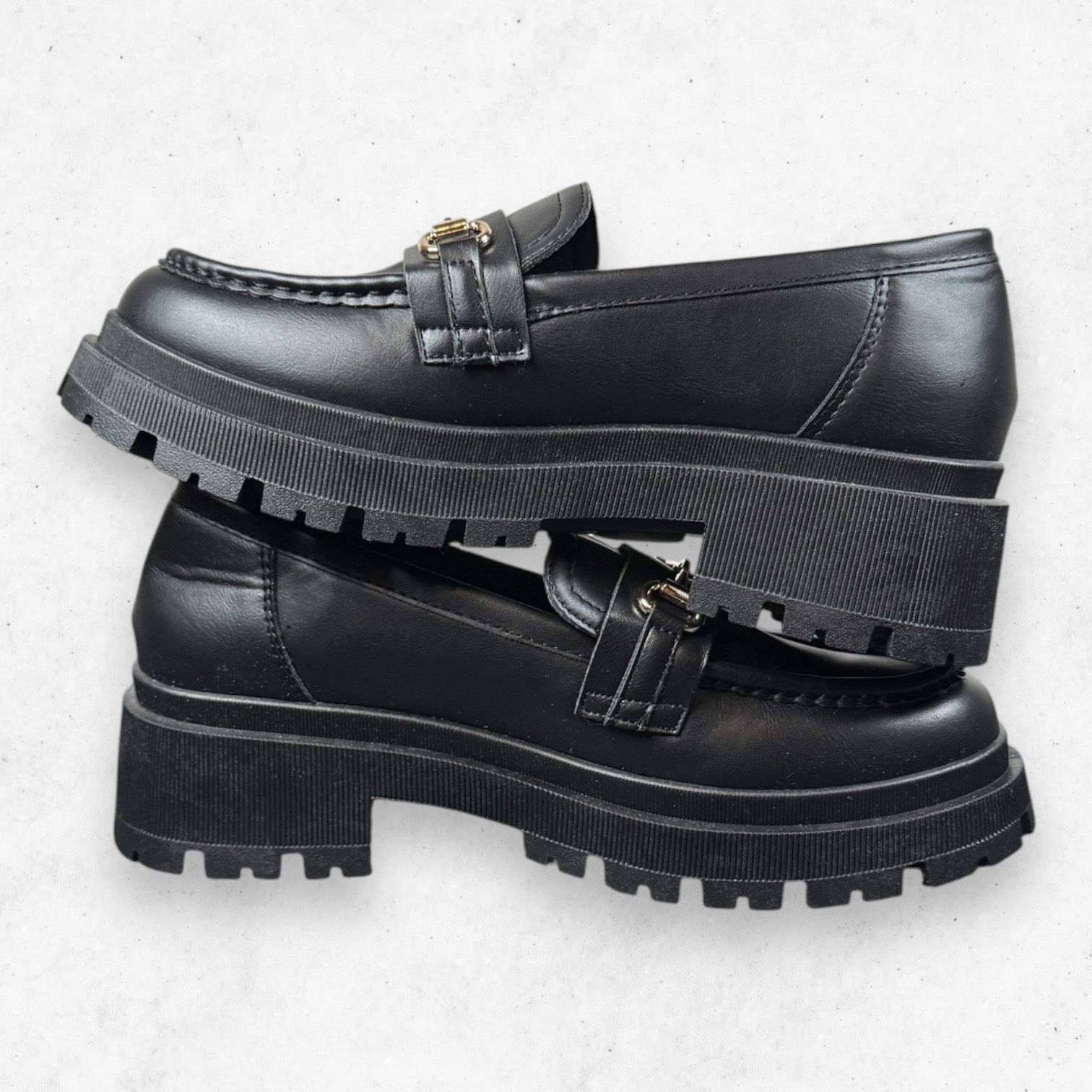 Other La Sheelah Chunky Platform Loafers Black Women's 7.5 Size US 7.5 / IT 37.5 - 4 Thumbnail