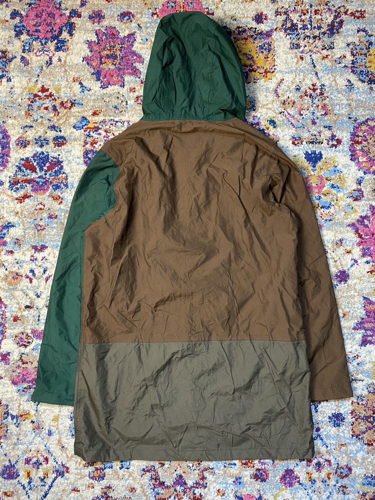 go slow caravan GO SLOW CARAVAN COLOR BLOCK LONG PARKA RAIN JACKET Size US M / EU 48-50 / 2 - 2 Thumbnail