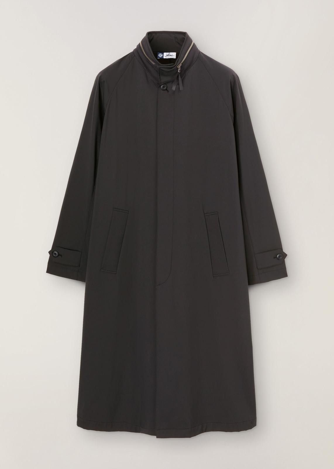 o1srvl11e0824 Trench Windbe Coat in Black
