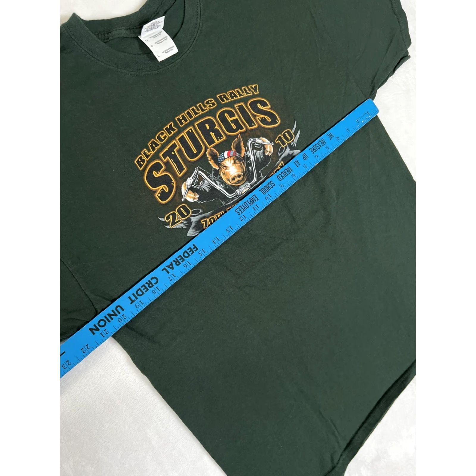 Vintage VINTAGE Sturgis T-Shirt Size L 2010 70th Anniversary Biker Hog Design Men Crew Neck Short Sleeve Black Cotton Shirt Size US L / EU 52-54 / 3 - 5 Thumbnail