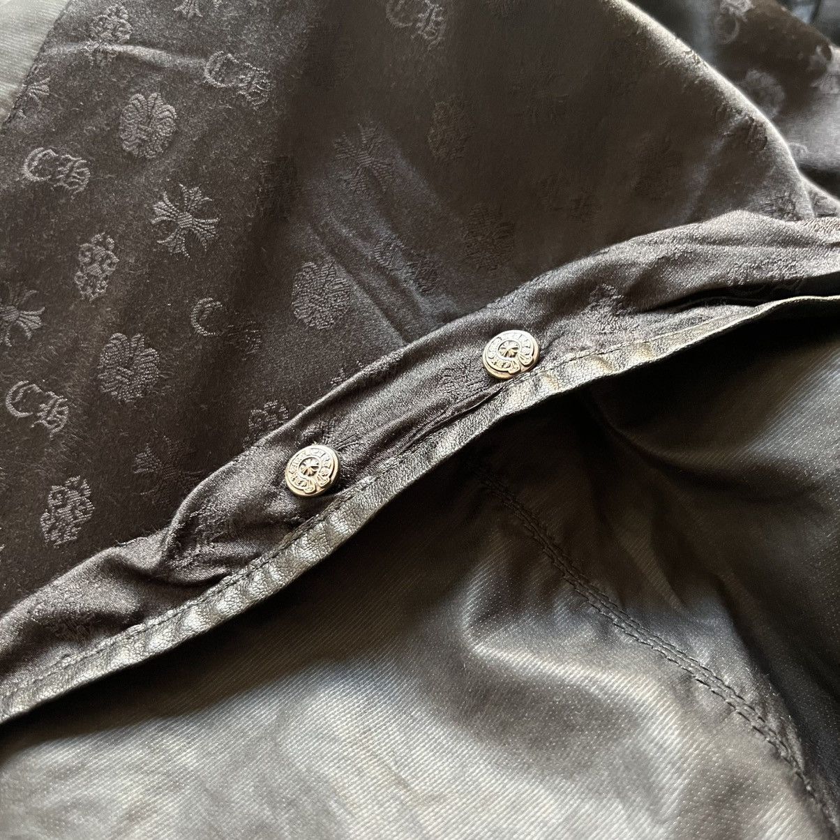 Chrome Hearts Chrome hearts leather cashmere coach jacket pave dia Size US XXL / EU 58 / 5 - 8 Thumbnail