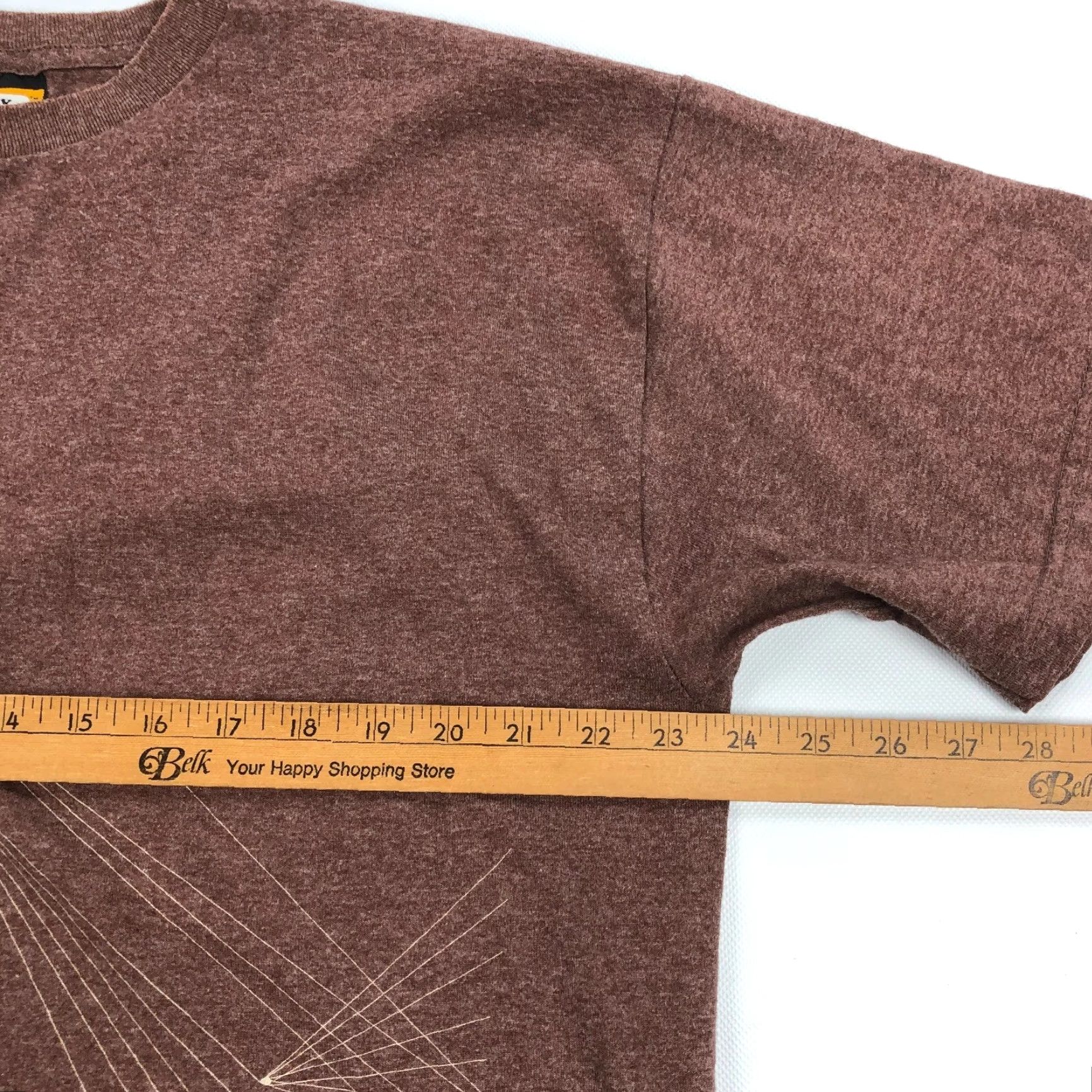 Vintage Heavy Rotation Men's XL Brown Heather Deer Graphic Print Short Sleeve T-Shirt Size US XL / EU 56 / 4 - 7 Thumbnail