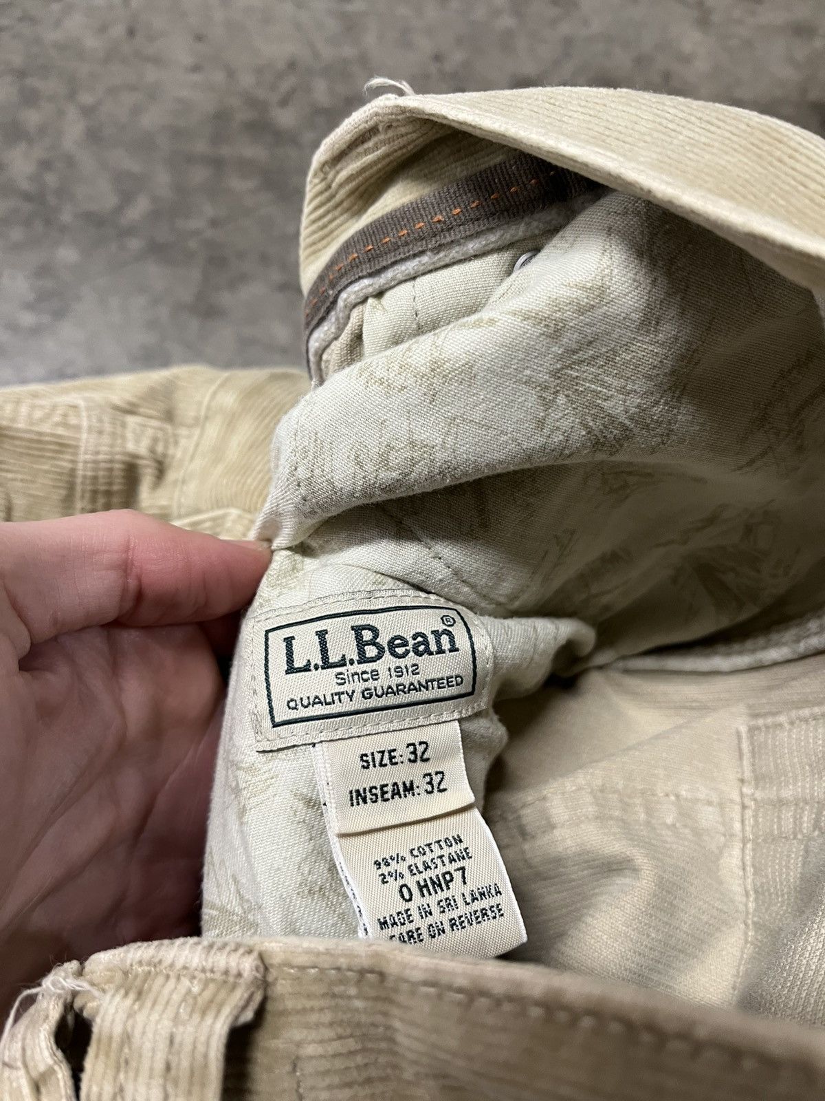 L.L. Bean × Vintage Corduroy cargo carpenter baggy fit LL bean pants skater hype Size US 32 / EU 48 - 10 Thumbnail