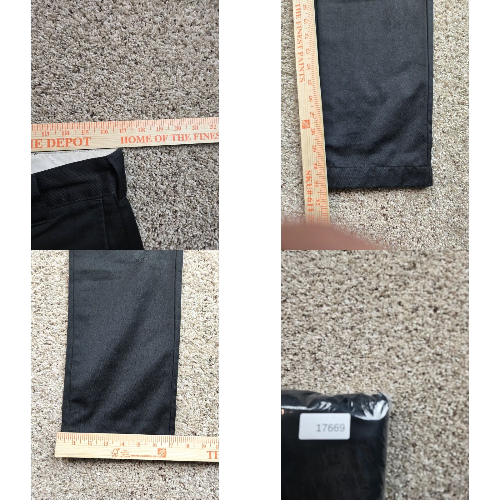 Carhartt VINTAGE Carhartt WIP Master Pants 30X32 Mens Black Straight Leg Twill Work In Progress Nightlog? Size US 30 / EU 46 - 9 Thumbnail