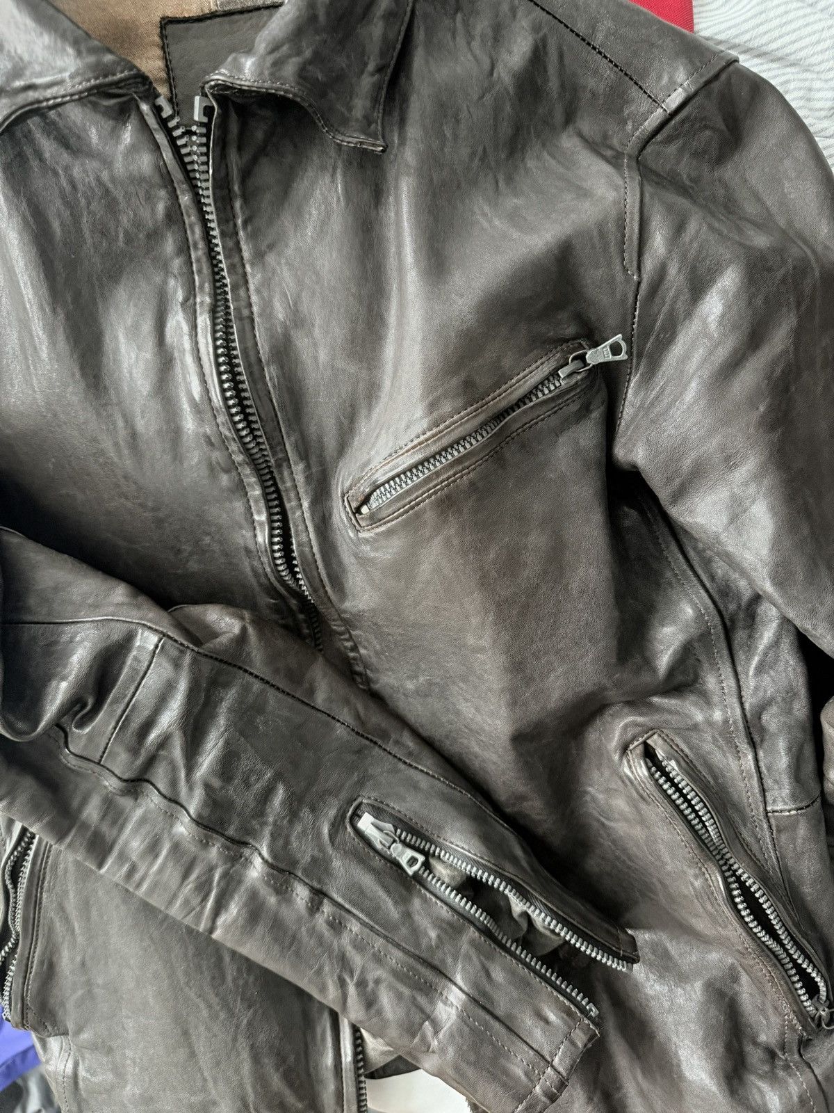 Isamu Katayama Backlash Isamu Katayama Backlash 1295-02 Leather Jacket Size US XS / EU 42 / 0 - 9 Thumbnail
