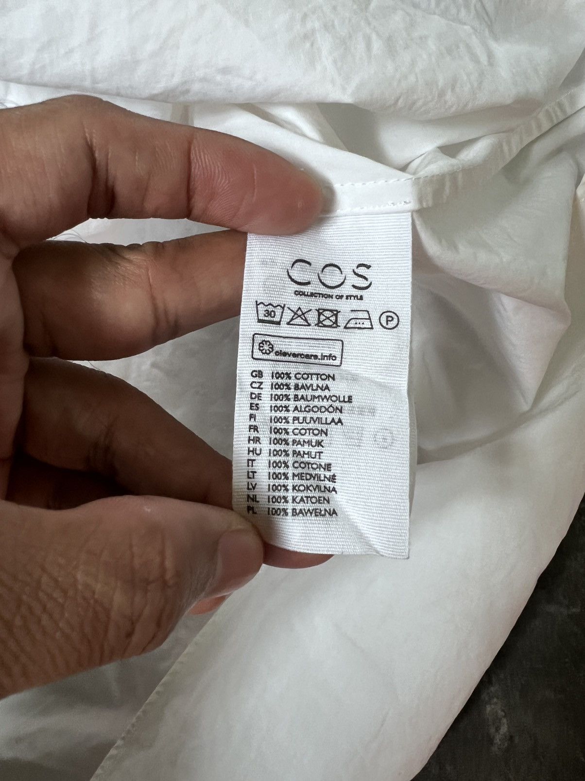 Cos COS Shirt Dress Womens White Collared Short Sleeve Size M / US 6-8 / IT 42-44 - 10 Thumbnail
