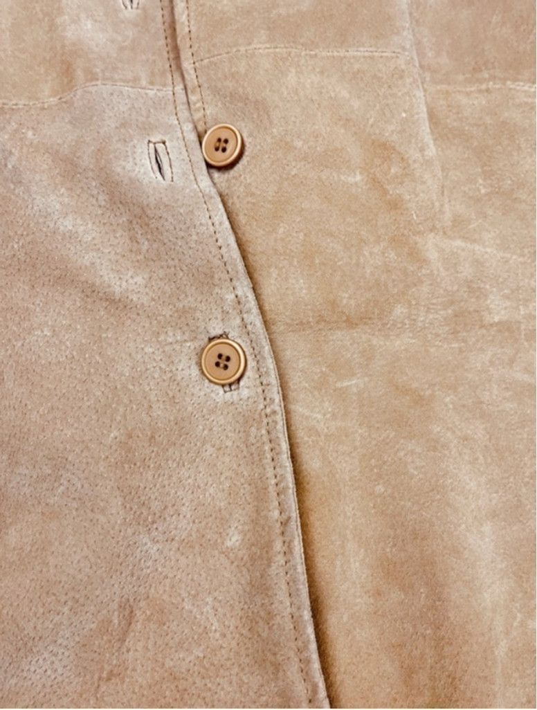 Other Vintage Bagatelle Tan Leather Shirt Jacket (S) – Unisex Size US S / EU 44-46 / 1 - 6 Thumbnail