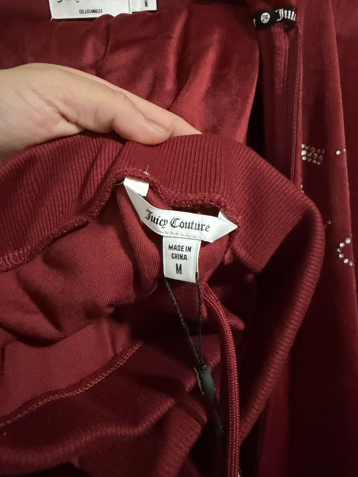 Juicy Couture Red Dahlia Juicy Couture Set ( Hoodie & Pants ) Size M / US 6-8 / IT 42-44 - 3 Thumbnail