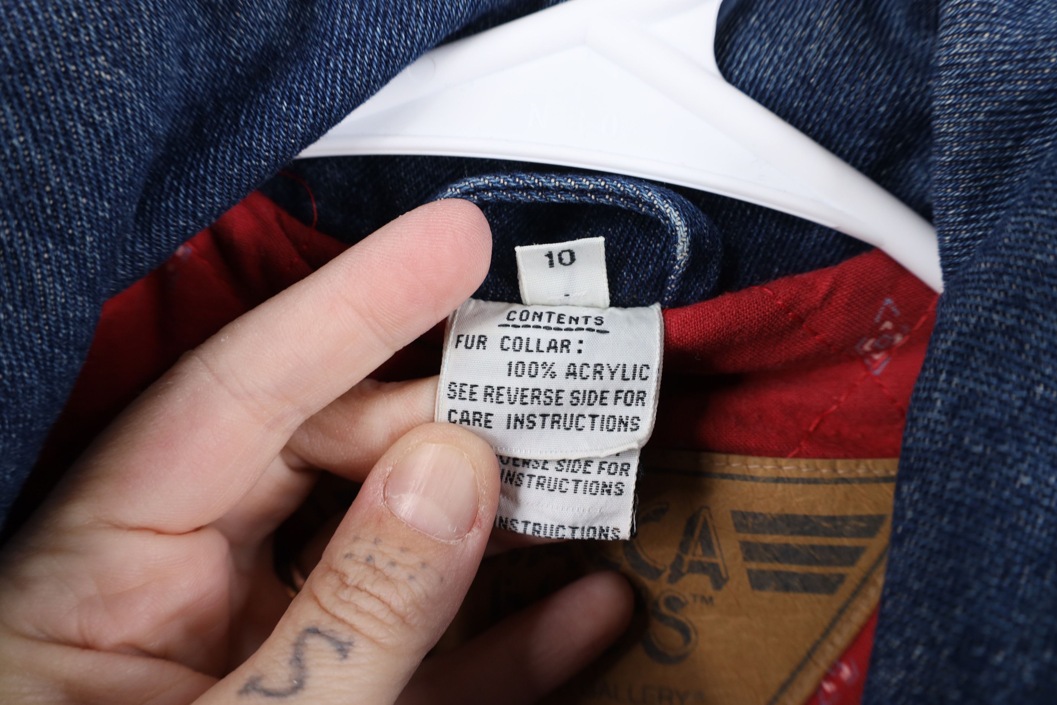 Vintage Vintage 80s 90s Streetwear Flannel Lined Denim Jean Jacket Size L / US 10 / IT 46 - 9 Thumbnail