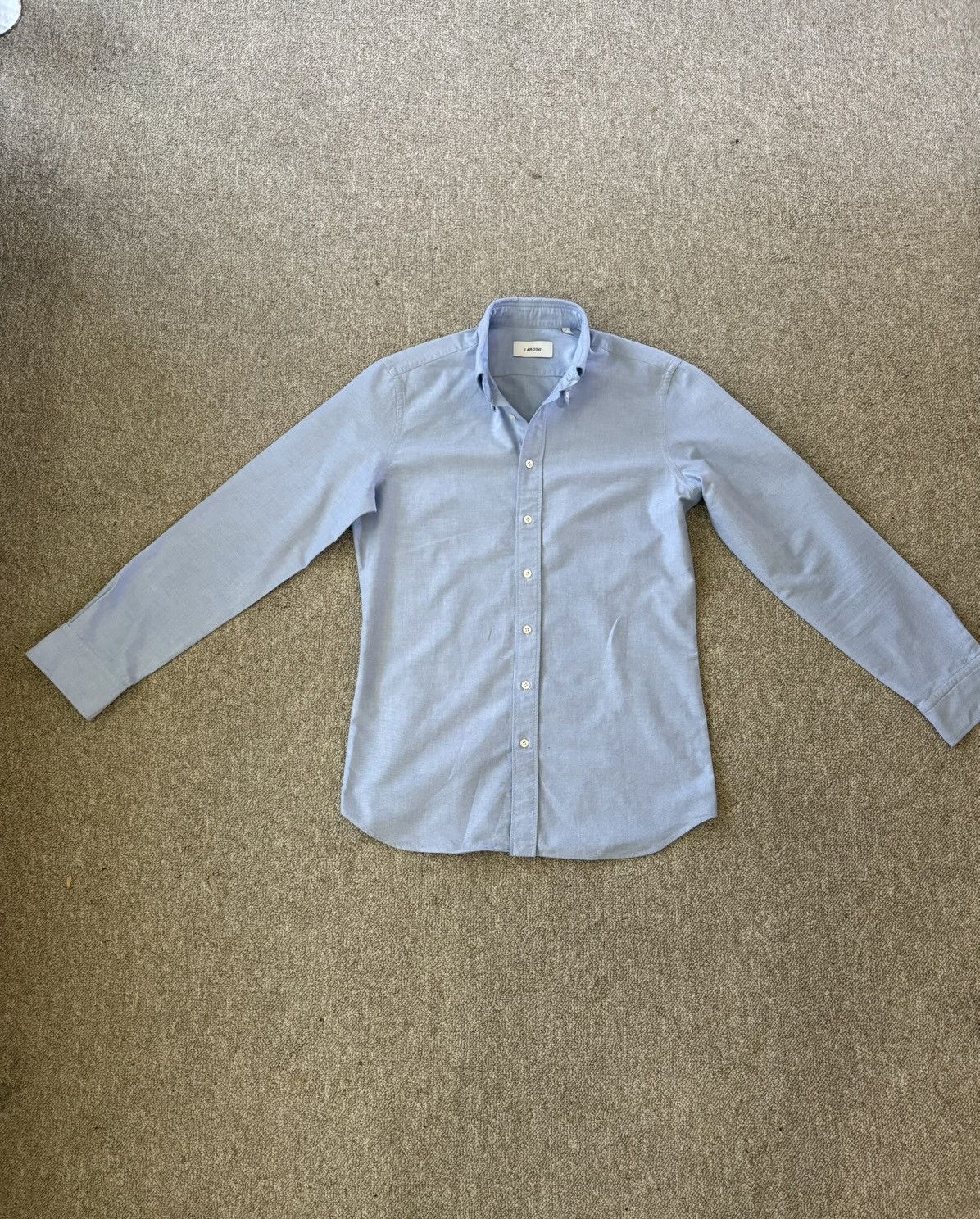 Lardini Blue oxford shirt Size US M / EU 48-50 / 2 - 2 Thumbnail