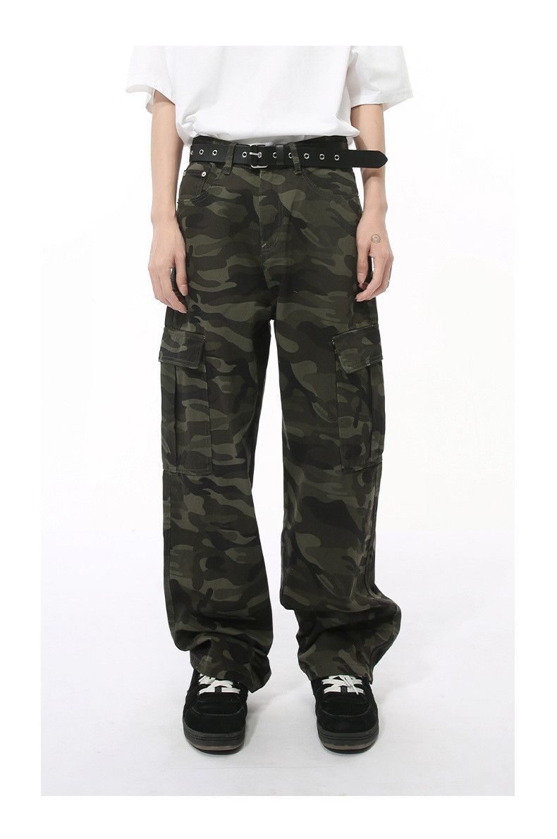 Japanese Brand × Vintage High street cleanfit camouflage pocket workwear washed jeans Size US 32 / EU 48 - 2 Thumbnail