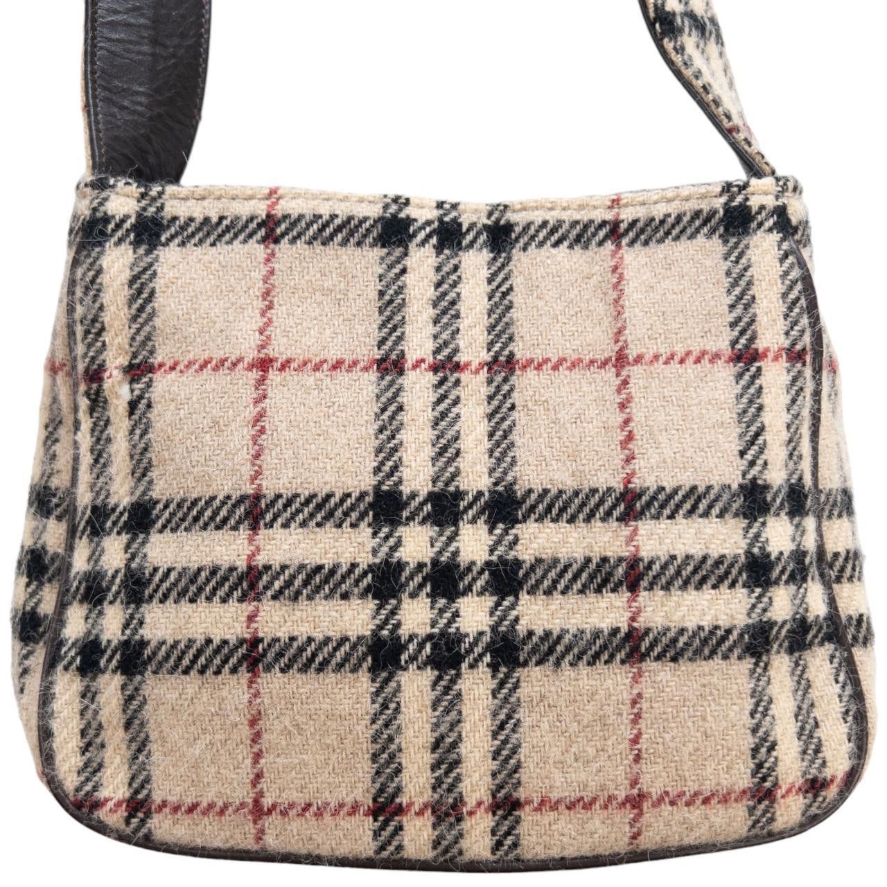 Burberry Vintage Burberry Nova Check Wool Shoulder Bag Size ONE SIZE - 6 Thumbnail