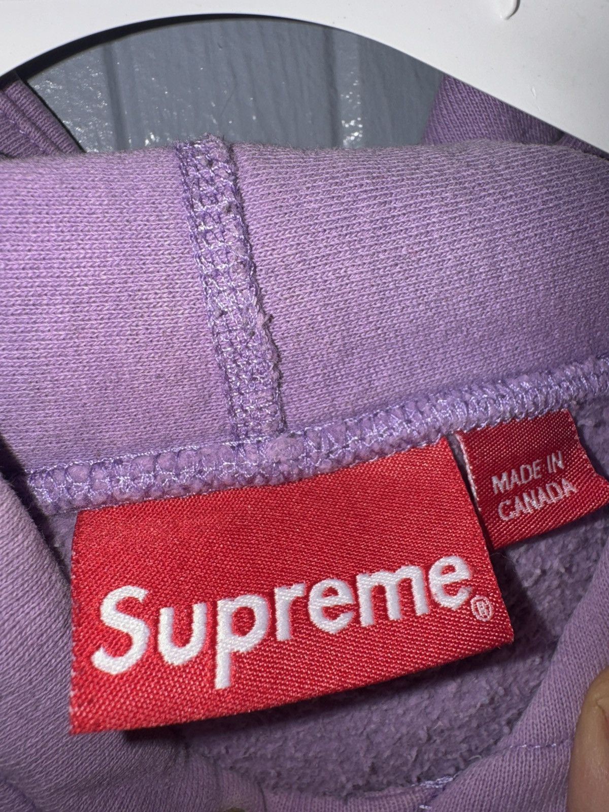 Supreme Supreme Studded Hoodie - Lilac size L Size US L / EU 52-54 / 3 - 8 Thumbnail