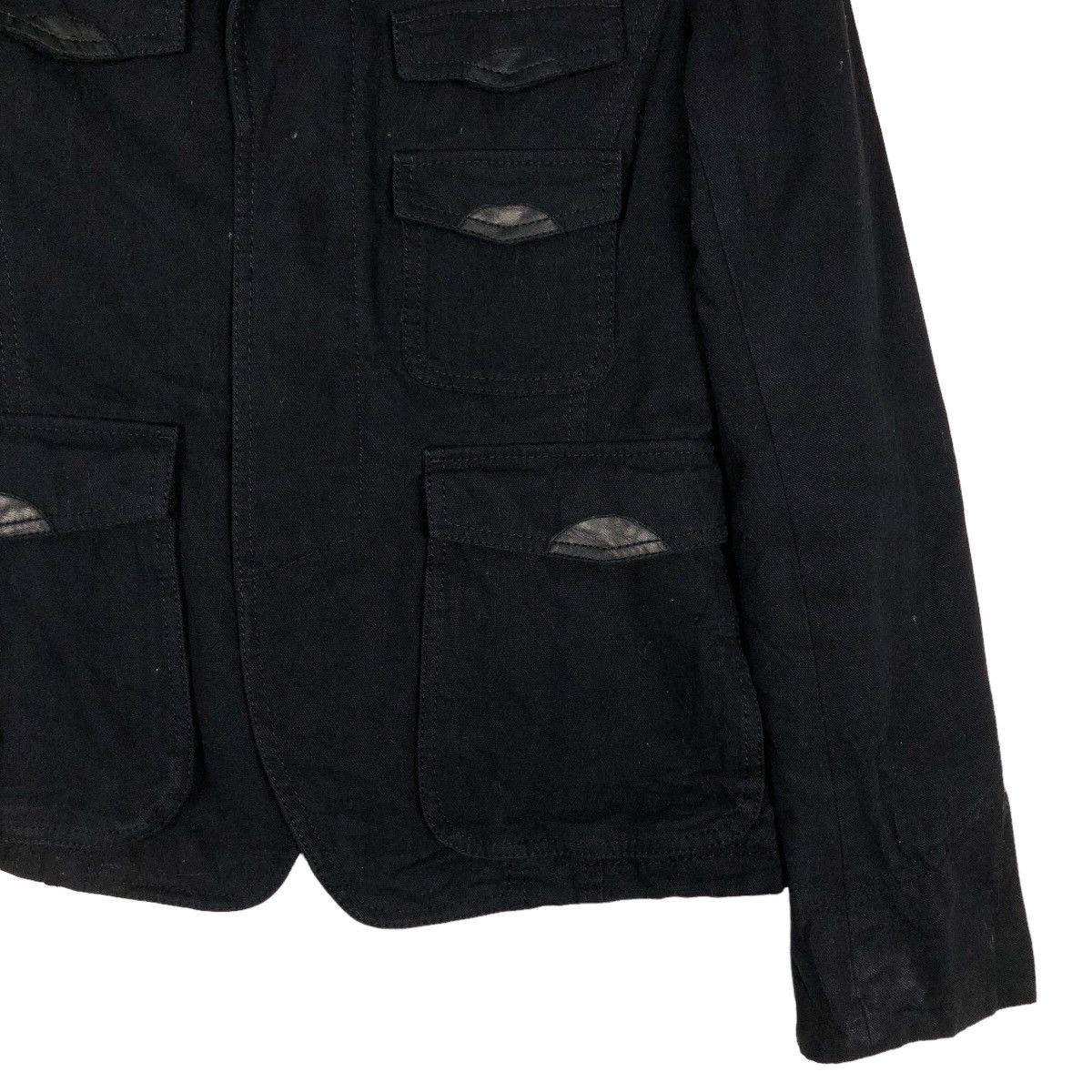 Japanese Brand 🔥Rich Black Cargo Cropped Jacket Macphee Issey Miyake Size US M / EU 48-50 / 2 - 5 Thumbnail