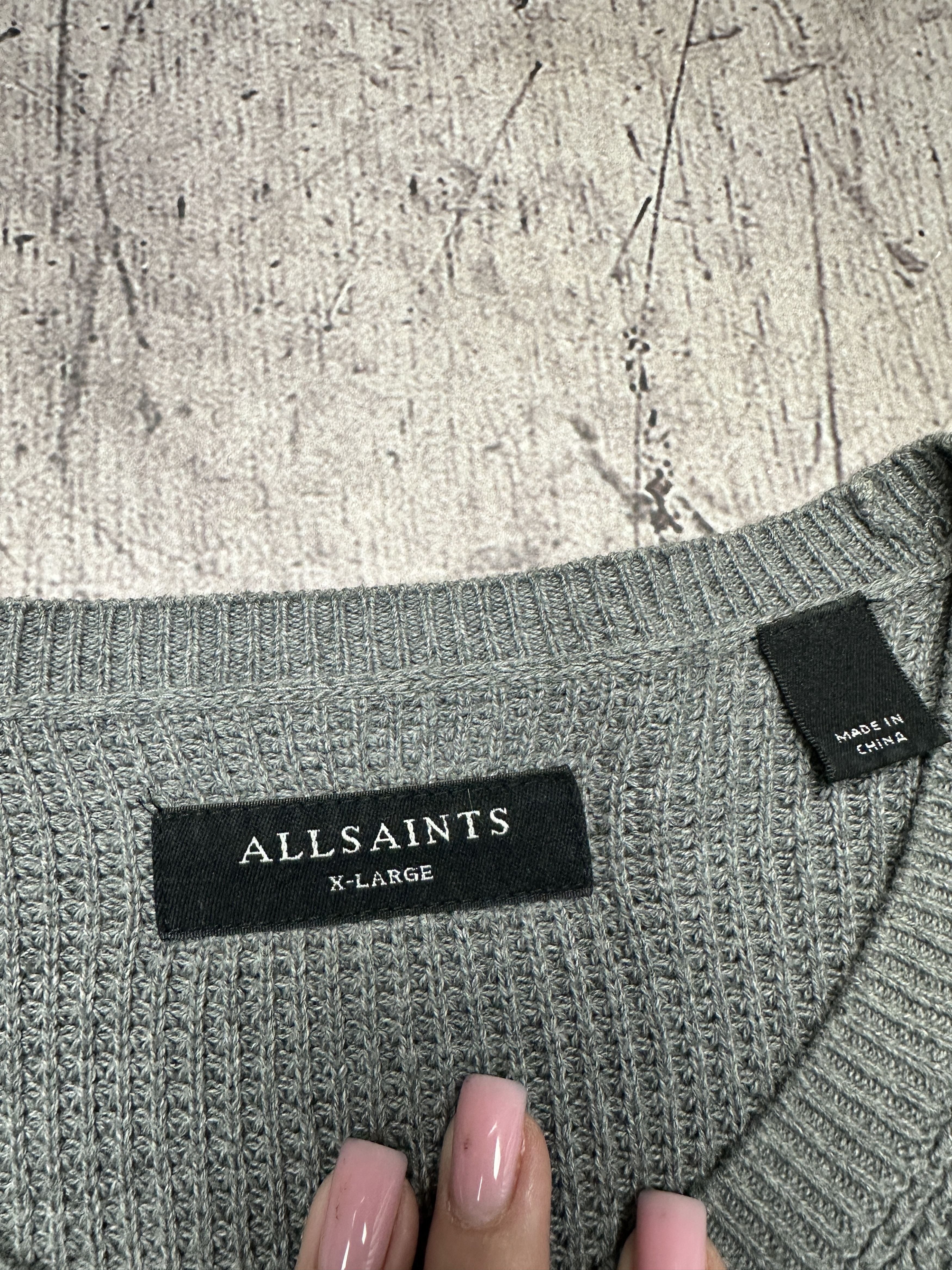 Allsaints Allsaints Mens Rias Crew Neck Sweater Size US XL / EU 56 / 4 - 4 Thumbnail