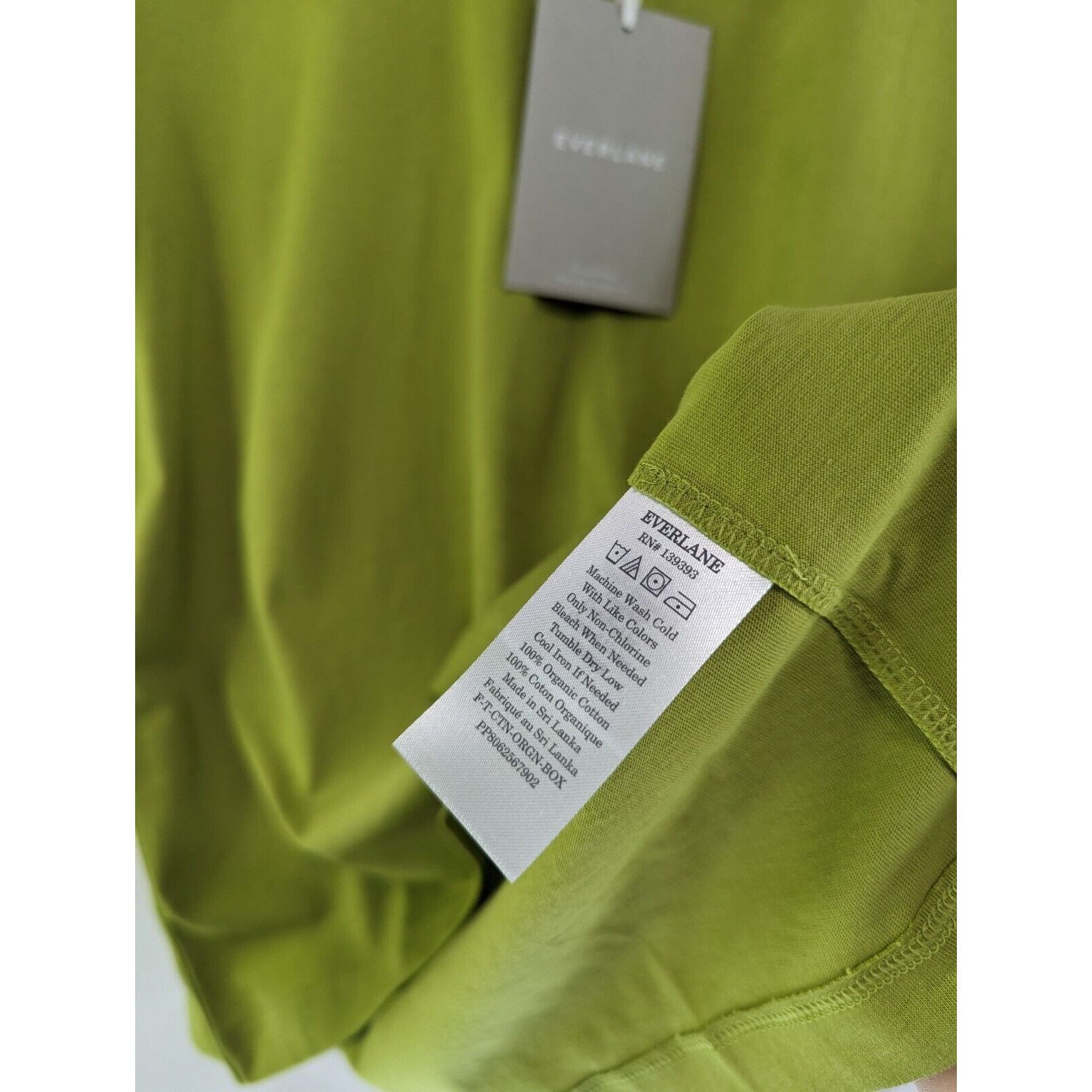 Everlane Everlane T Shirt Women Small Green Crew Neck Box Cut Tee Size S / US 4 / IT 40 - 8 Thumbnail